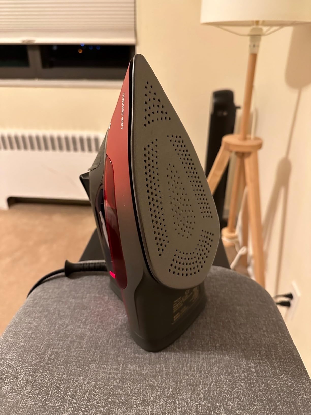 CHI Steam Iron for Clothes with Vertical Steam Burst, 1700 Watts, Lava Infused Ceramic Soleplate customer photo 1
