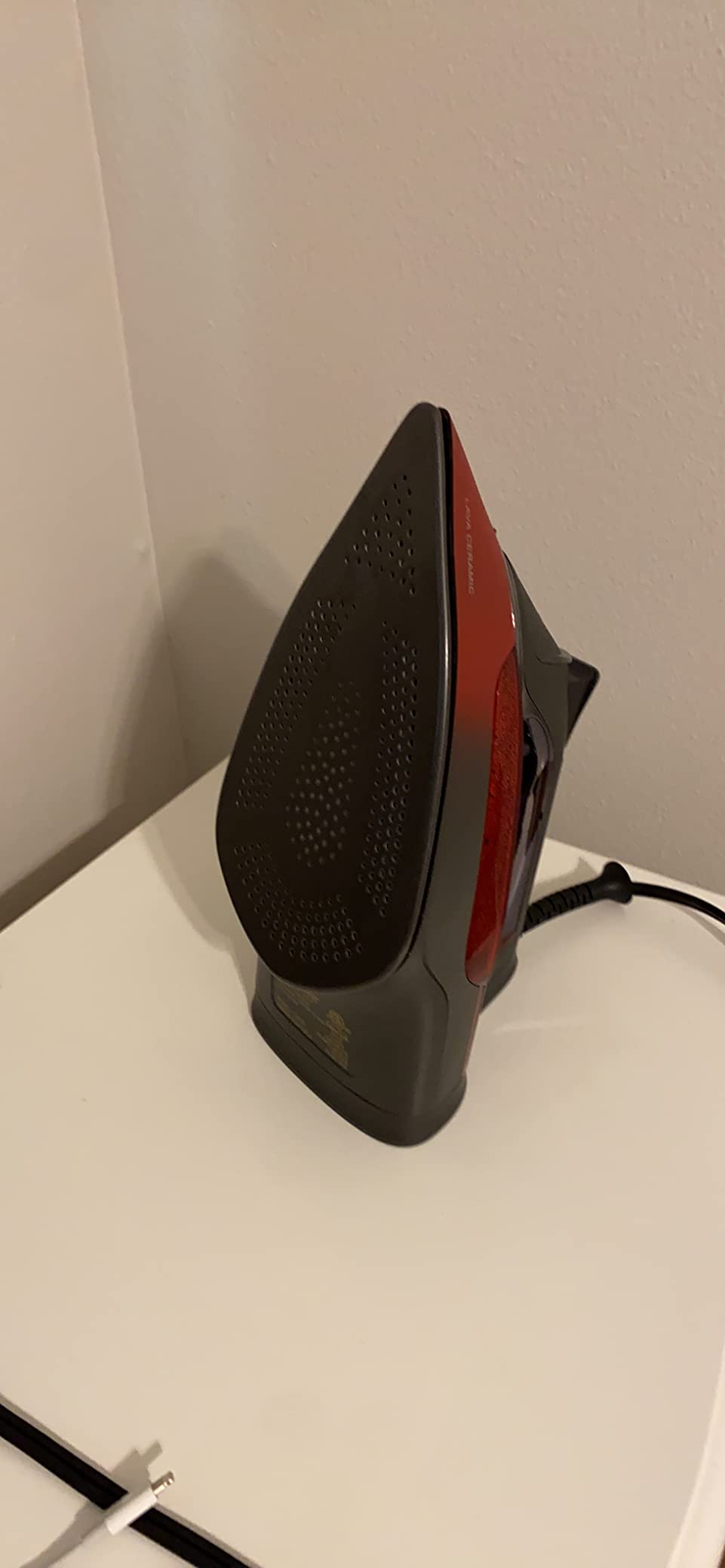 CHI Steam Iron for Clothes with Vertical Steam Burst, 1700 Watts, Lava Infused Ceramic Soleplate customer photo 2