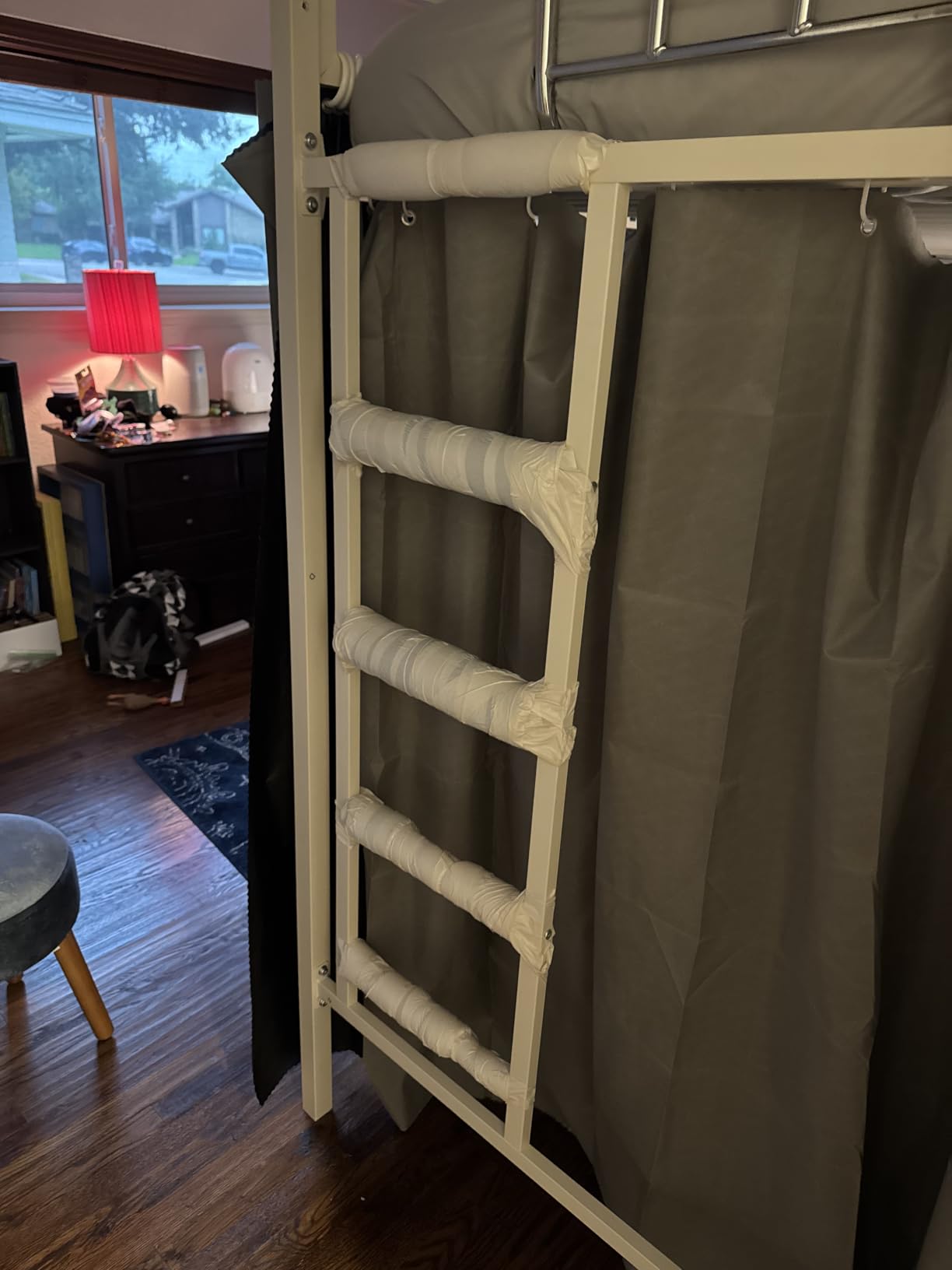 SHA CERLIN Loft Bed Twin Size with Ladder and Guardrail, Black | Heavy Duty Metal Slats Support, No Box Spring Needed, Small Space Saving Furniture for Bedroom Dorm customer photo 2