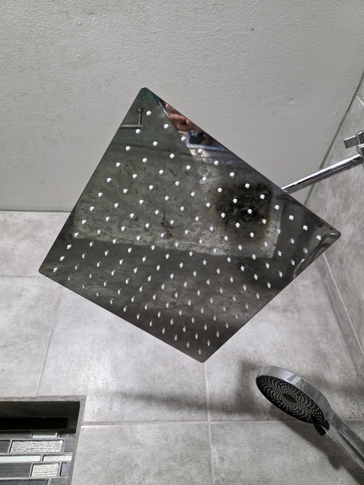 NearMoon Rain Shower Head, High Flow Stainless Steel Square Rainfall Shower, High Pressure Design, Awesome Shower Experience Even At Low Water Flow (10 Inch, Matte Black) customer photo 1
