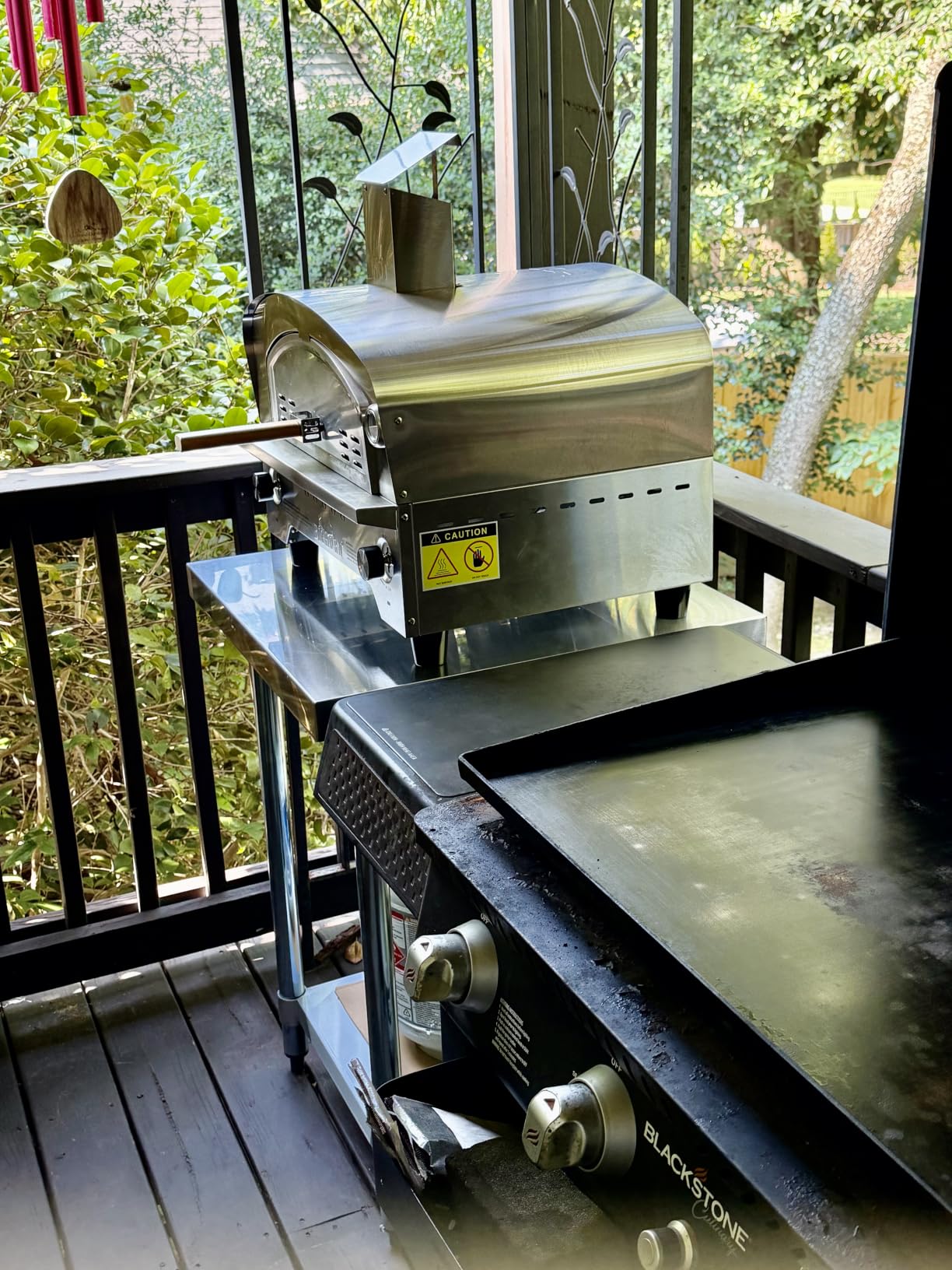 BIG HORN Gas Pizza Oven, Portable Propane Pizza Oven with 15 inch Pizza Stone, Stainless Steel Pizza Maker for Outdoor Cooking customer photo 2