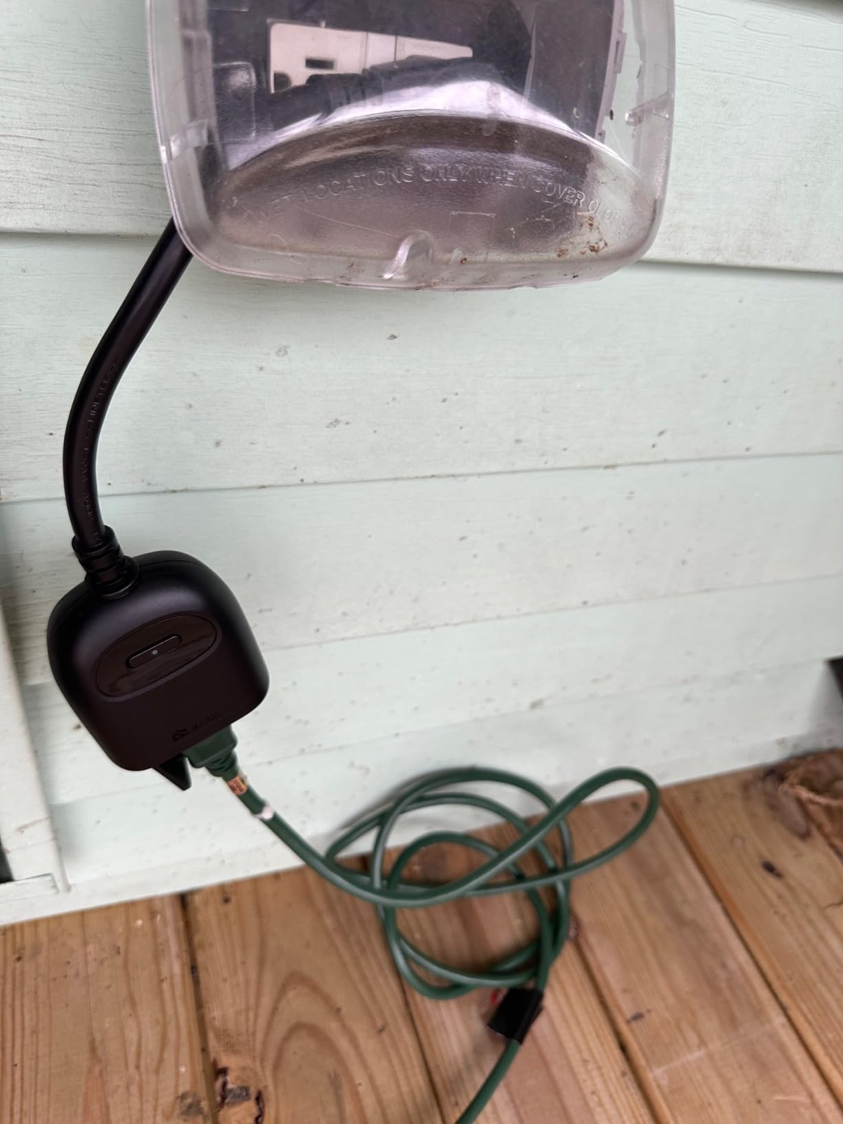 Kasa Outdoor Smart Plug, Smart Home Wi-Fi Outlet Timer, Max Load 15A/1875W, IP64 Weather Resistance, Compatible with Alexa, Google Home & SmartThings, No Hub Required, ETL Certified(KP401) customer photo 2