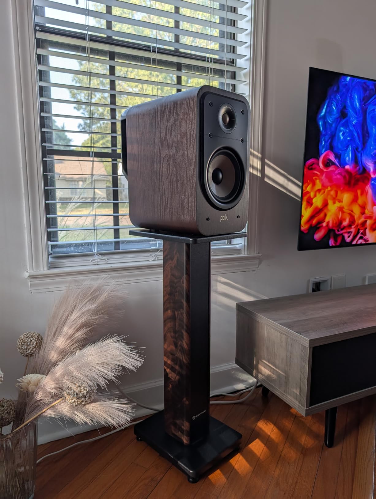 Polk Audio Signature Elite ES20 Bookshelf Speaker Pair, Contemporary Walnut customer photo 2