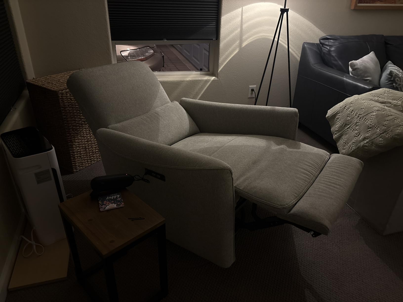 CHITA Power Recliner Chair Swivel Glider, FSC Certified Upholstered Faux Leather Living Room Nursery Reclining Sofa Chair with Lumbar Support, Cognac Brown customer photo 1
