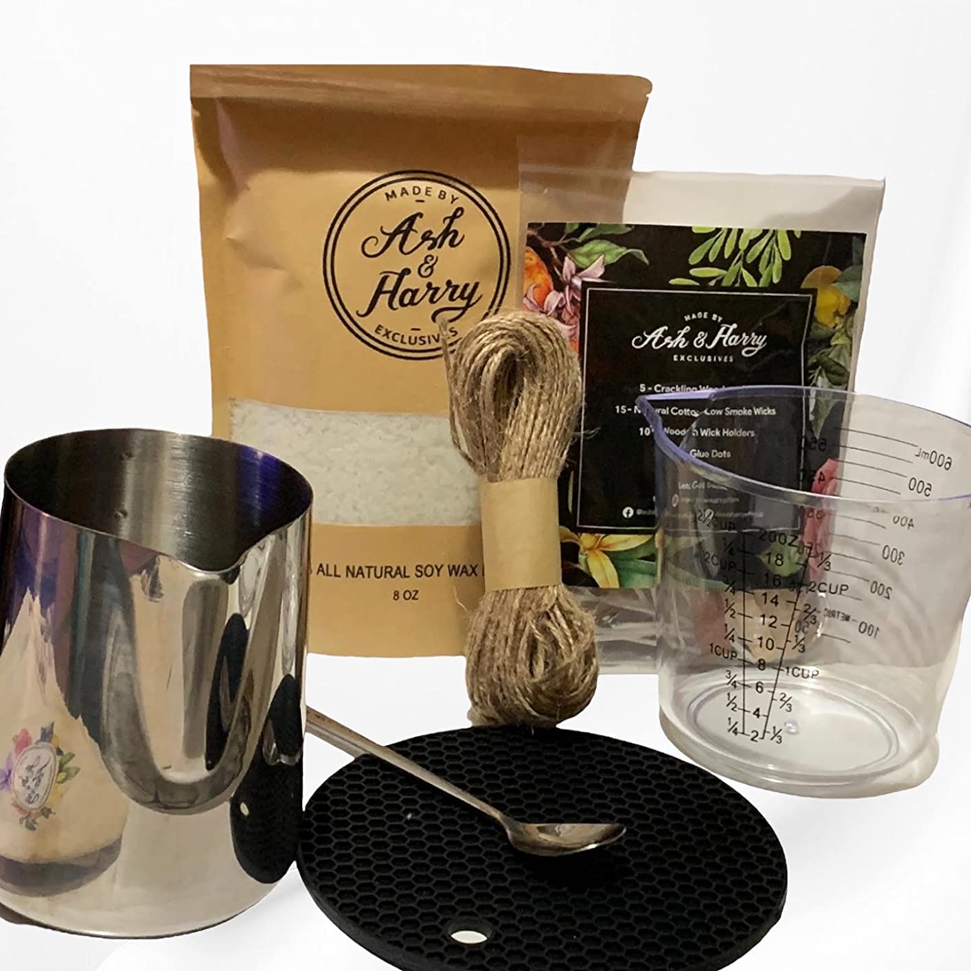 ASH & HARRY Premium Soy Candle Making Kit for Adults, Complete Gift Set with 10 Premium Tins & Jars, DIY Starter Candle Making Supplies, Perfect Home Decorations Holiday Gift Which Makes 10 Candles customer photo 1