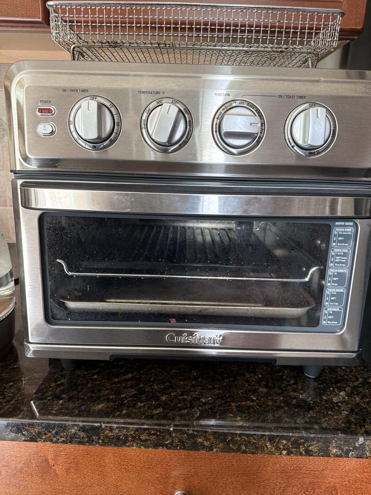 Cuisinart Air Fryer Toaster Oven, 1800W, 8-in-1 with Air Fry, Convection, Broil & Warm, 0.6 Cubic Feet, 60-Minute Timer, TOA-70NAS, Stainless Steel customer photo 2