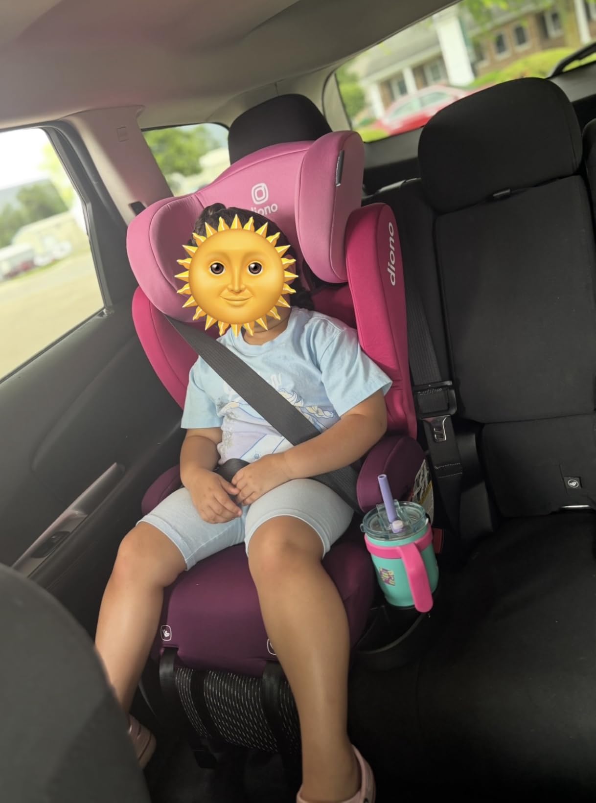 Diono Cambria 2 XL, Dual Latch Connectors, 2-in-1 Belt Positioning Booster Seat, High-Back to Backless Booster, Space and Room to Grow, 7 Headrest Positions, 8 Years 1 Booster Seat, Black customer photo 2