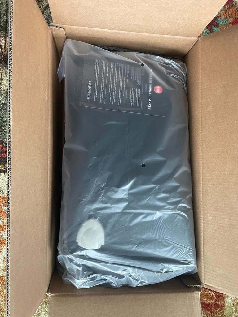 HigherDOSE Infrared Sauna Blanket with Low EMF for Personal Sauna at Home, Full Body Detox, Muscle Recovery, 9 Temp Levels, Portable Home Sauna customer photo 1