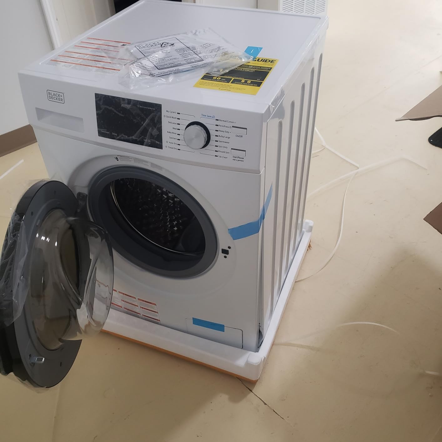 BLACK+DECKER Washer and Dryer Combo, 2.7 Cu. Ft. All In One Washer and Dryer with LED Display & 16 Cycles customer photo 1