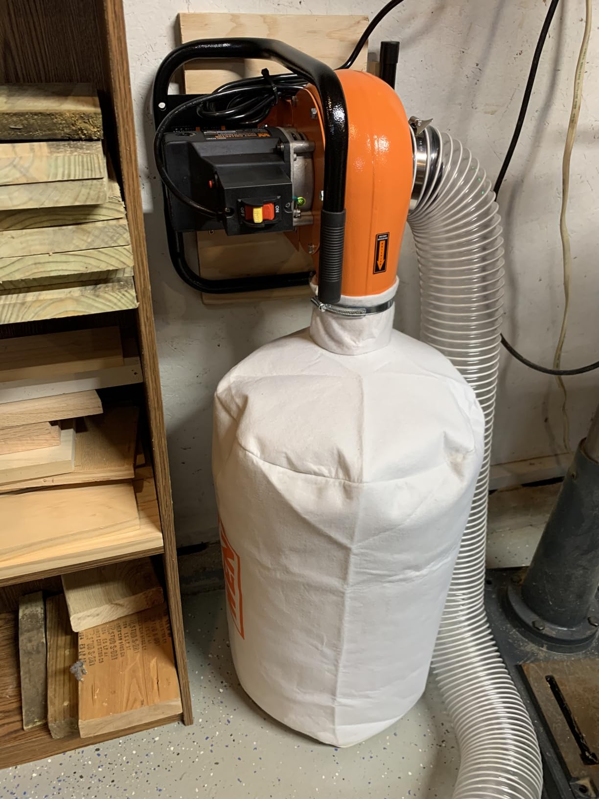WEN Woodworking Dust Collector, 5.7-Amp Motor with 12-Gallon Bag, Mobile Base (DC3401) customer photo 1