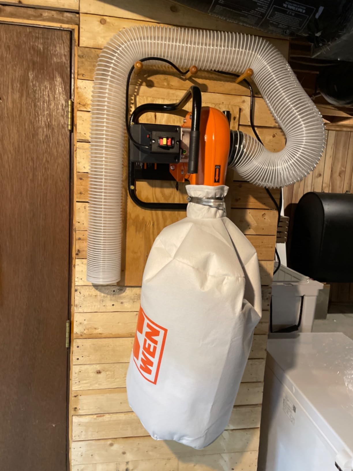 WEN Woodworking Dust Collector, 5.7-Amp Motor with 12-Gallon Bag, Mobile Base (DC3401) customer photo 2