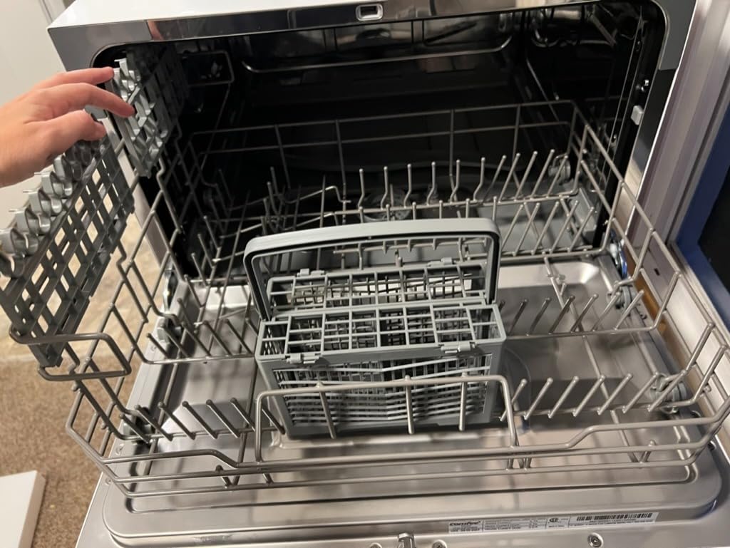 COMFEE' Countertop Dishwasher, Energy Star Portable Dishwasher, 6 Place Settings & 8 Washing Programs, Speed, Baby-Care, ECO & Glass, Dish Washer for Dorm, RV & Apartment, Black customer photo 2