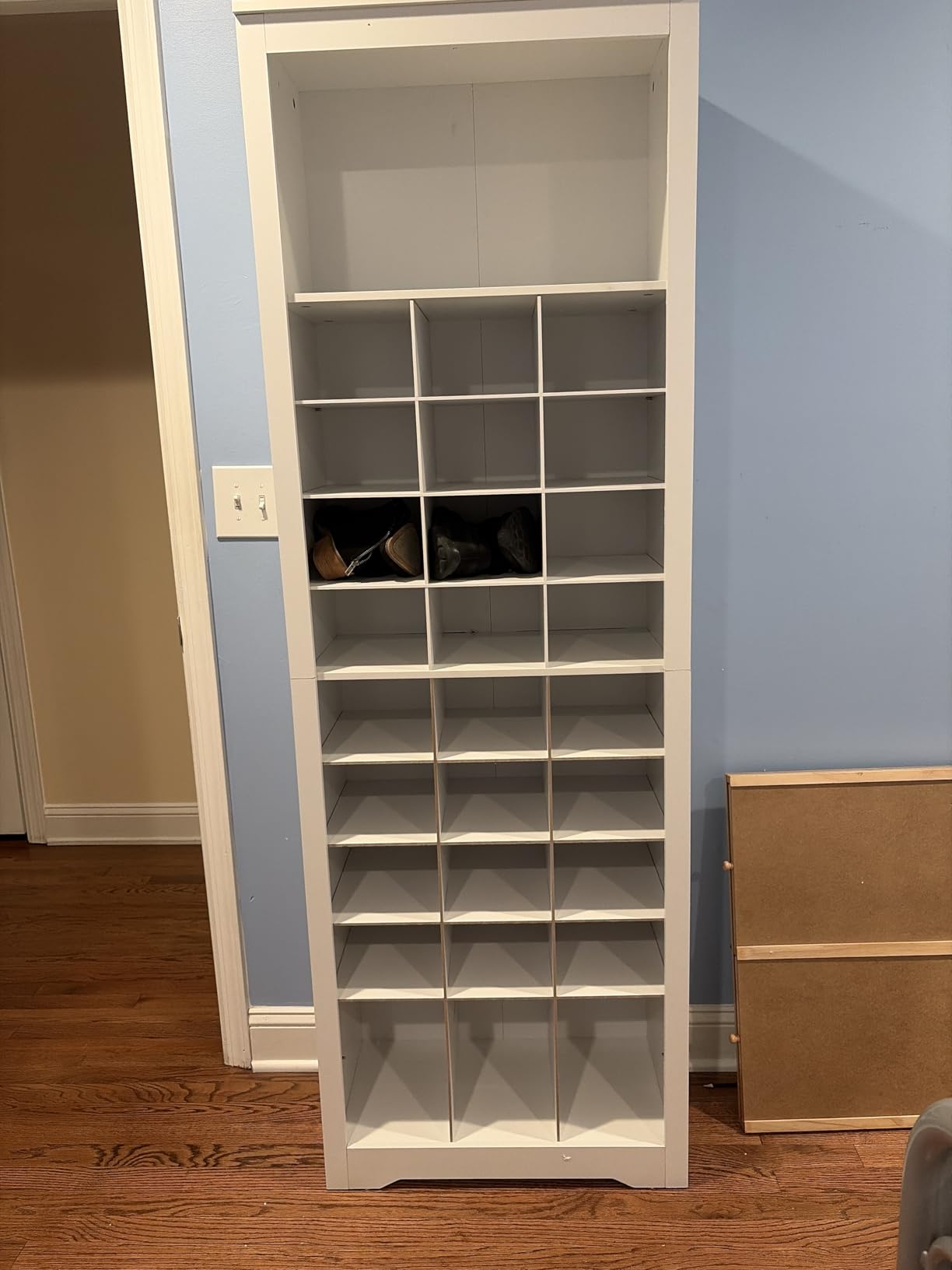 VASAGLE Shoe Storage Cabinet, 10 Tier Shoe Rack Organizer, Holds Up to 30 Pairs of Shoes, for Entryway Bedroom, 12.6 x 24.8 x 73.6 Inches, White ULBS273T14 customer photo 1
