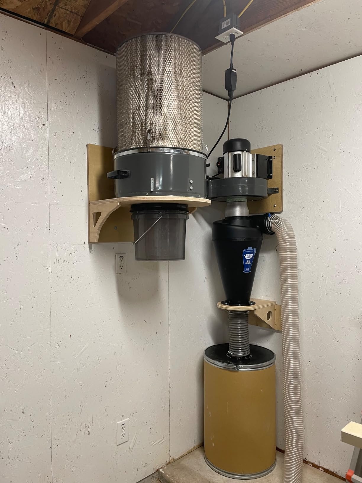 Oneida Air Systems Cyclone Attachment for Single Stage 0.5-3HP Dust Collector, 4/5 DIY - Portable Attachments and Accessories for Home and Woodworking Space Cleaning customer photo 2