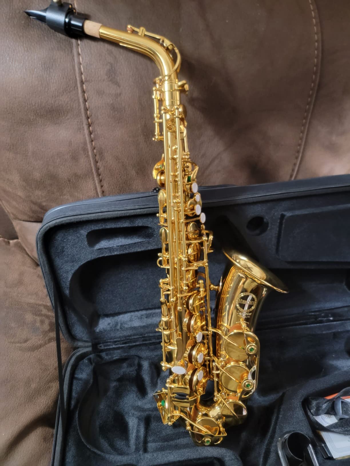 Herche Superior Alto Saxophone X3 | Professional Instruments for All Levels, High F# Key customer photo 1