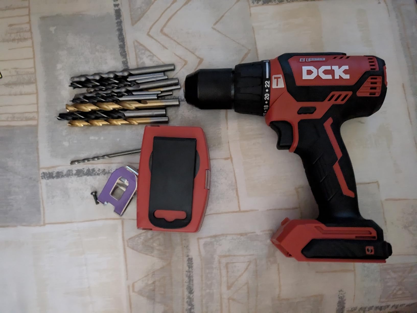 DCK 20V Brushless Hammer Drill, 531 in.lbs, 36000 BPM, 1/2