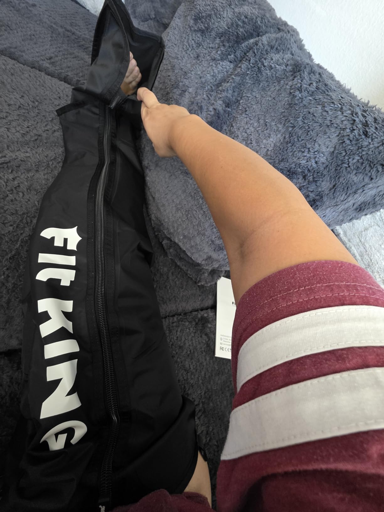 FIT KING Air Compression Recovery System, Full Leg Massager Boots (Medium) customer photo 2