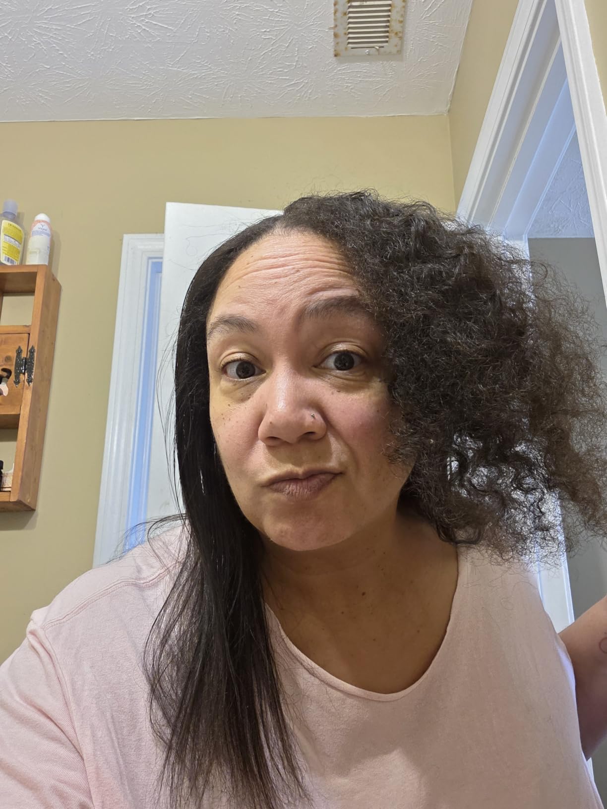 L'ANGE HAIR Le Ceramique 1-Pass Flat Iron Hair Straightener | Fast Heating Ceramic Flat Iron | Best Hot Tools Professional Hair Straightener to Lock in Moisture & Shine | (Blush) customer photo 1