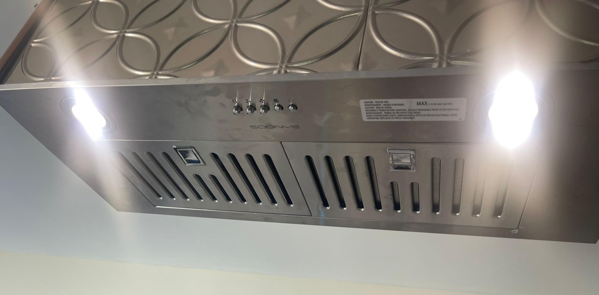 30 inch Stainless Steel Under Cabinet Range Hood, Slim Kitchen Vent Hood Ducted/Ductless Convertible with 3 Speed Controls, 5-Layer Aluminum Filters, LED Lights (Stainless Steel) customer photo 2