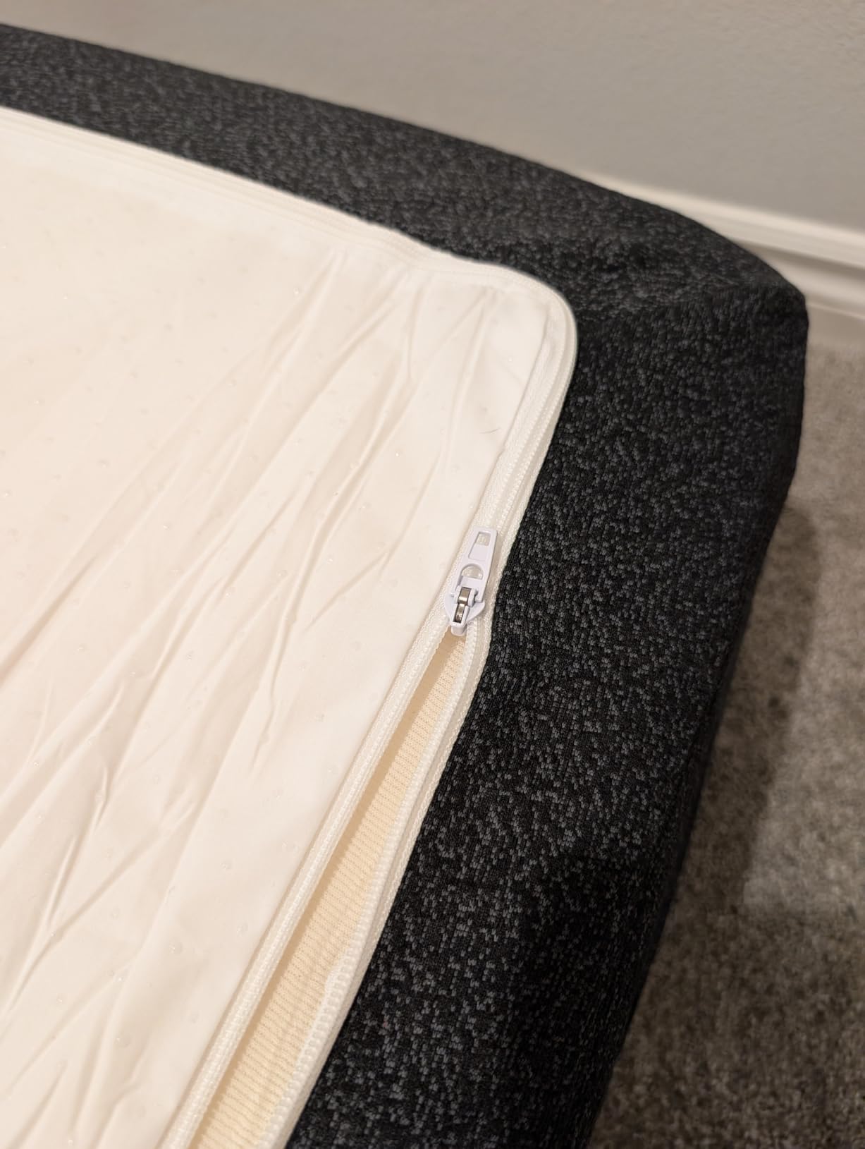 EGOHOME 14 Inch King Size Memory Foam Mattress for Back Pain, Cooling Copper Gel Bed in a Box, Foam Made in USA, CertiPUR-US Certified, Therapeutic Medium Firm, 76x80x14 Black customer photo 2