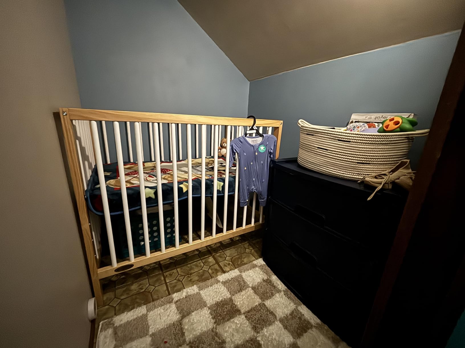 Graco Teddi 4-in-1 Convertible Mini Crib with Bonus Mattress, Driftwood | GREENGUARD Gold Certified, 2.75-Inch Water Resistant Mattress Included, Small Spaces Crib, Easy 30-Minute Assembly customer photo 2