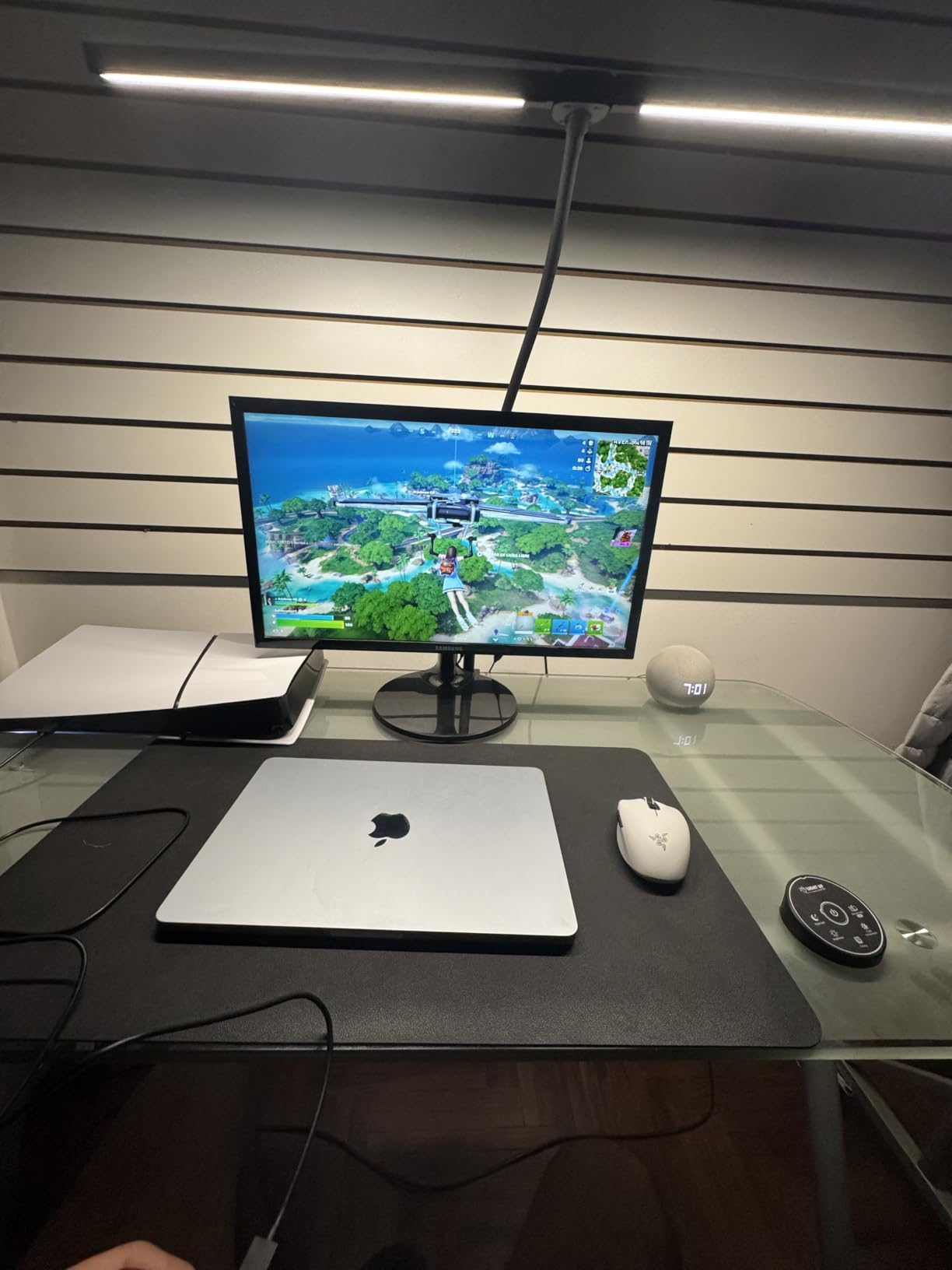 Pzloz Led Desk Lamp for Office Home - Eye Caring Architect lamp with Clamp,Dual Screen Computer Monitor Work Smart Light: 24W 5 Color Flexible Adjustable Lighting Table Lamp for Study Drafting customer photo 1