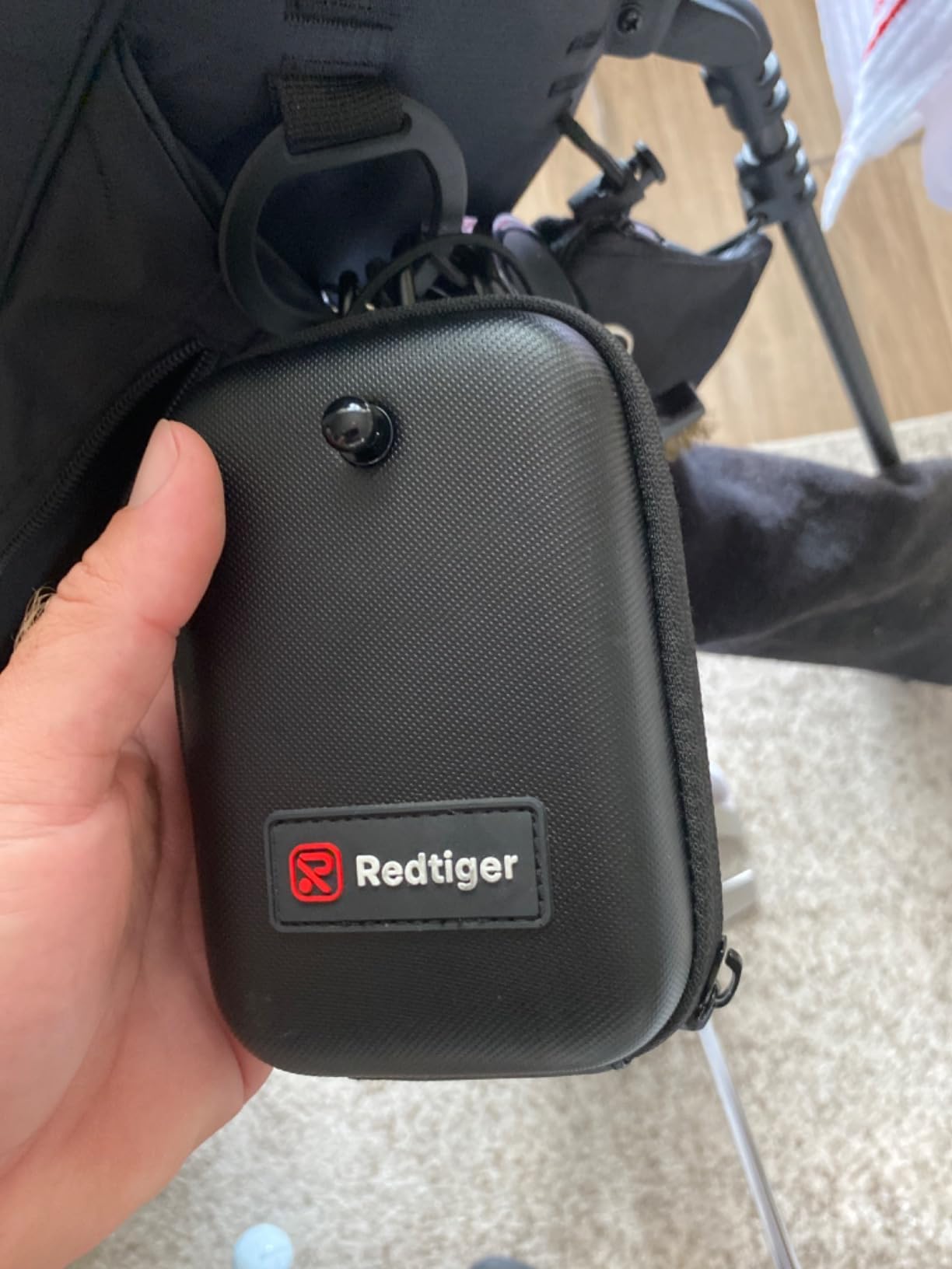 REDTIGER Golf Rangefinder with Slope On/Off, 7X Magnification 1200 Yards | Flag Pole Lock with Vibration, IP54 Water Resistant, Rechargeable, Magnetic Suction, GolfVue Series 1, White customer photo 2