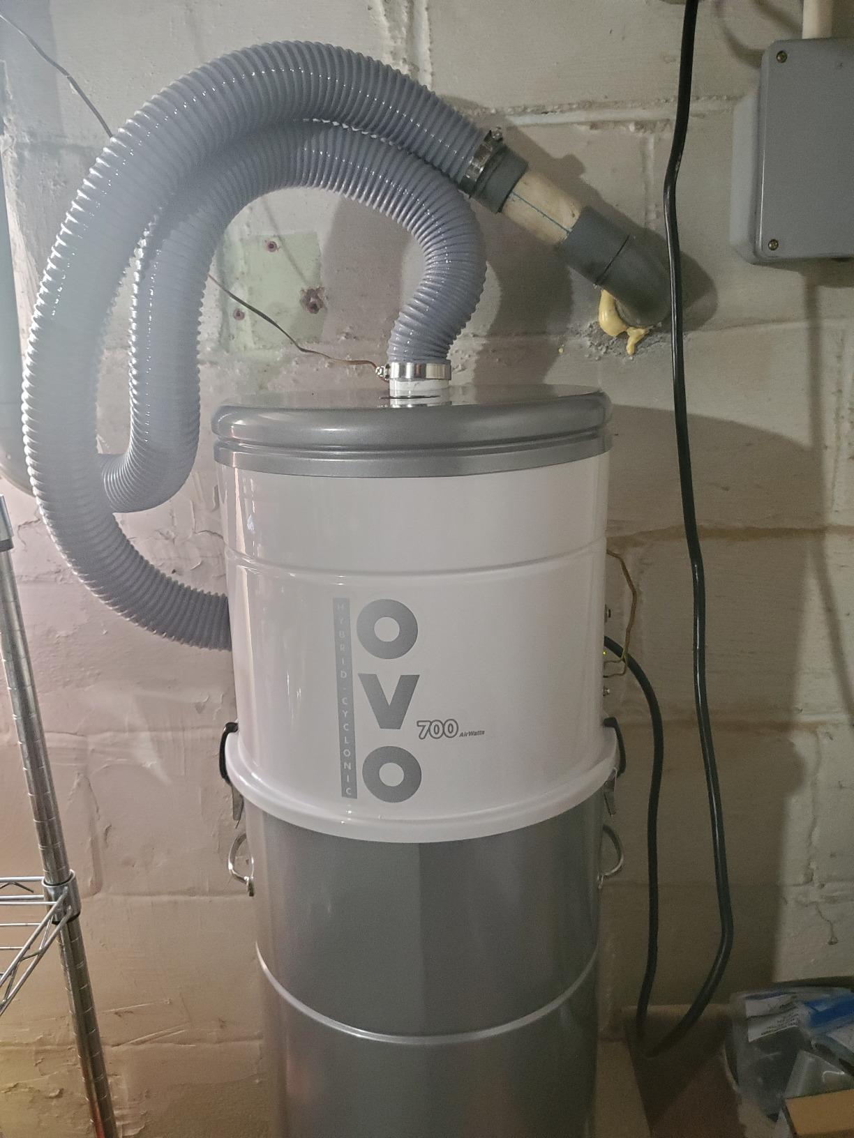 OVO 700 Airwatts Heavy Duty Powerful Central Vacuum System, Hybrid Filtration (with or Without Disposable Bags) 35L or 9.25Gal Bottom Load Dust Bin customer photo 2