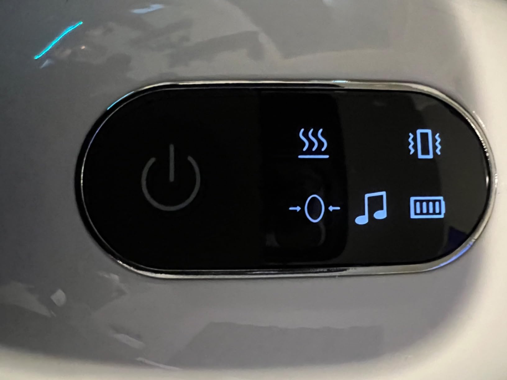 NOWWISH Eye Massager with Heat, Vibration and Bluetooth Music for Migraine Headache Relief, Cordless Heated Eye Mask with 6 Massage Modes, Relaxation -Mothers Day Gifts for Mom Wife -White customer photo 2
