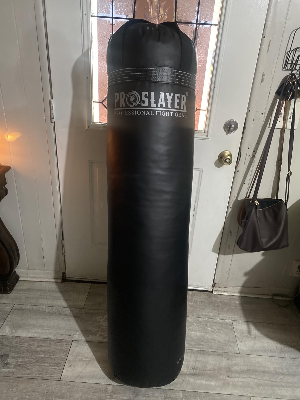 100lb Boxing MMA Heavy Punching Bag - Black - Made in USA - Filled customer photo 1