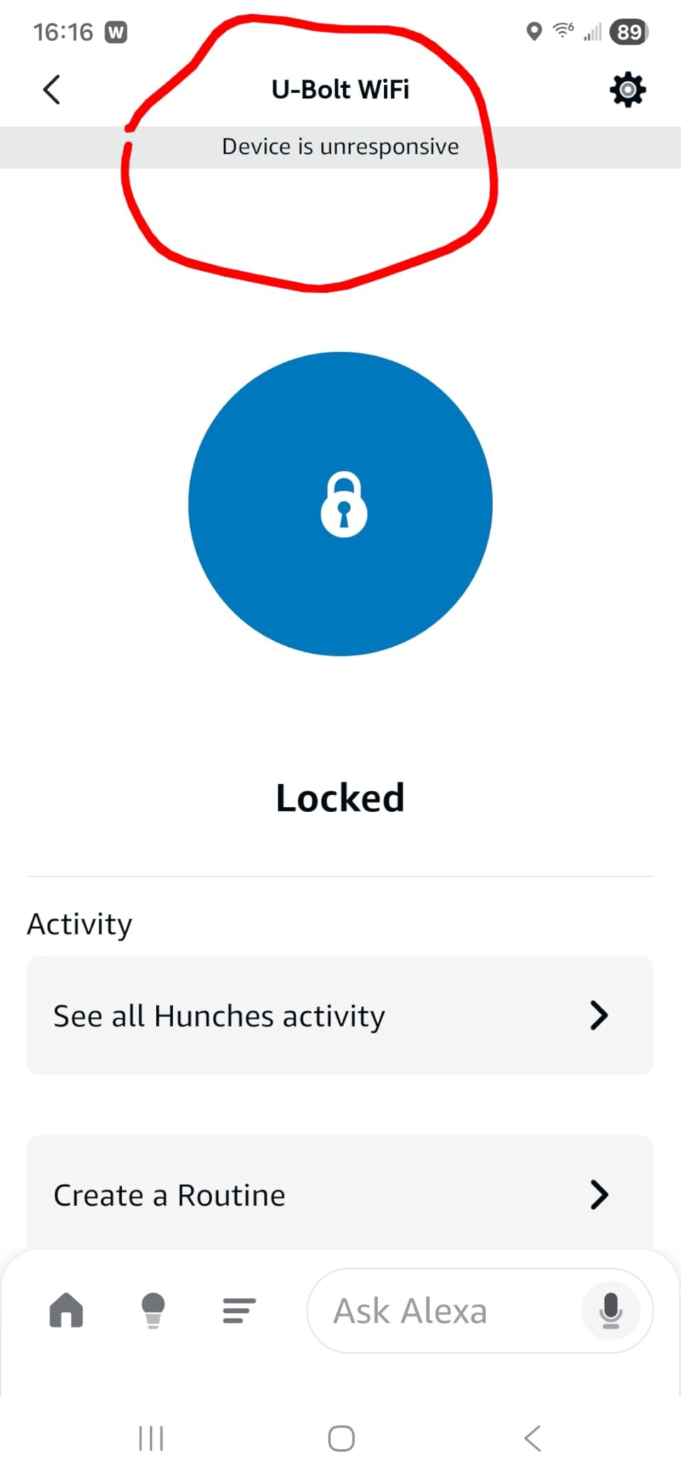 U-Bolt Pro WiFi Smart Lock with Door Sensor, App Remote Control | Built in Wi-Fi Deadbolt Smart Locks for Front Door with Fingerprint ID, Share Access, Auto Unlock, Auto-lock, ANSI Grade 1 customer photo 1