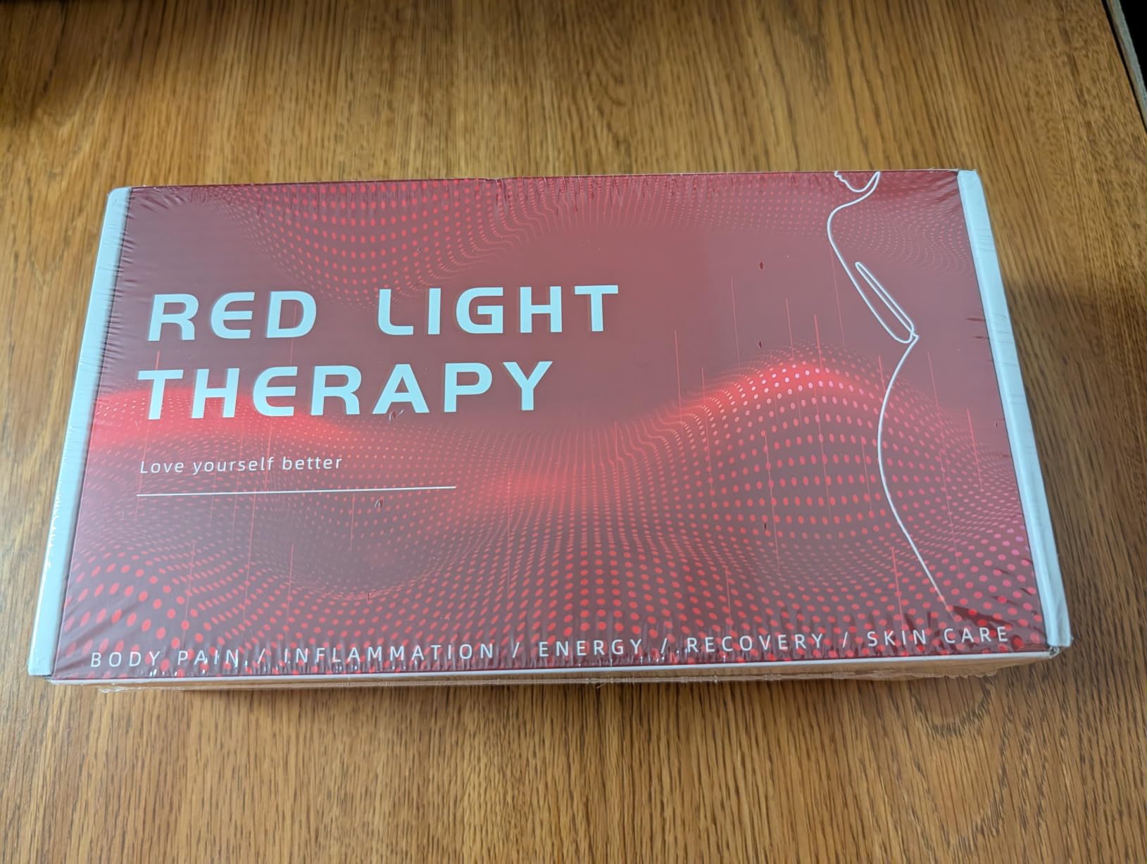 Red Light Heating Pad for Body Back Knee Shoulder Hands Feet 660nm 850nm Home Use 3 Chips in 1 Infrared Wrap Belt Gift for Women Men (Corded) customer photo 1