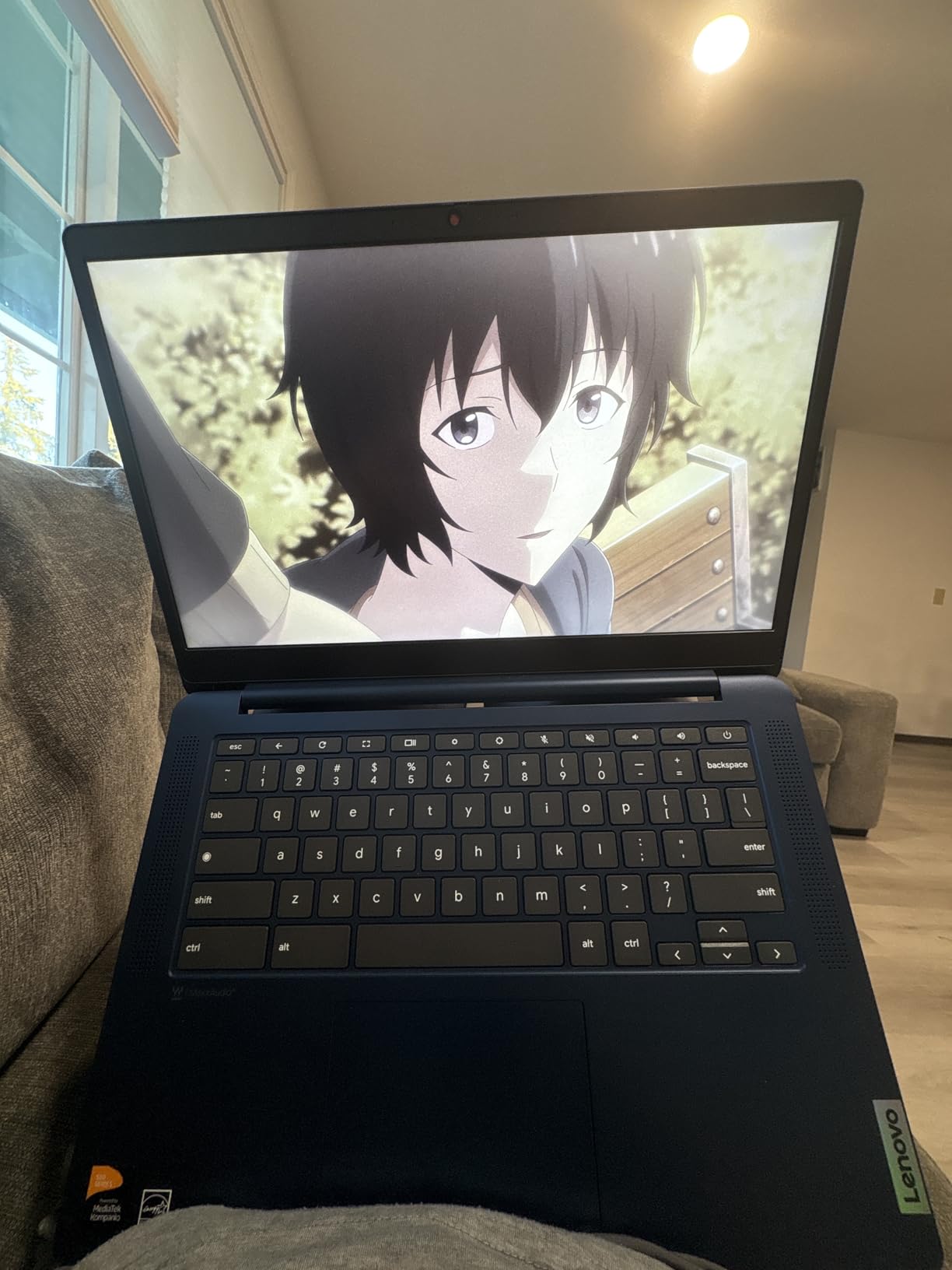 Lenovo Flagship Chromebook, 14'' FHD Touchscreen Slim Thin Light Laptop Computer, 8-Core MediaTek Kompanio 520 Processor, 4GB RAM, 64GB eMMC, WiFi 6,Chrome OS, Abyss Blue customer photo 1