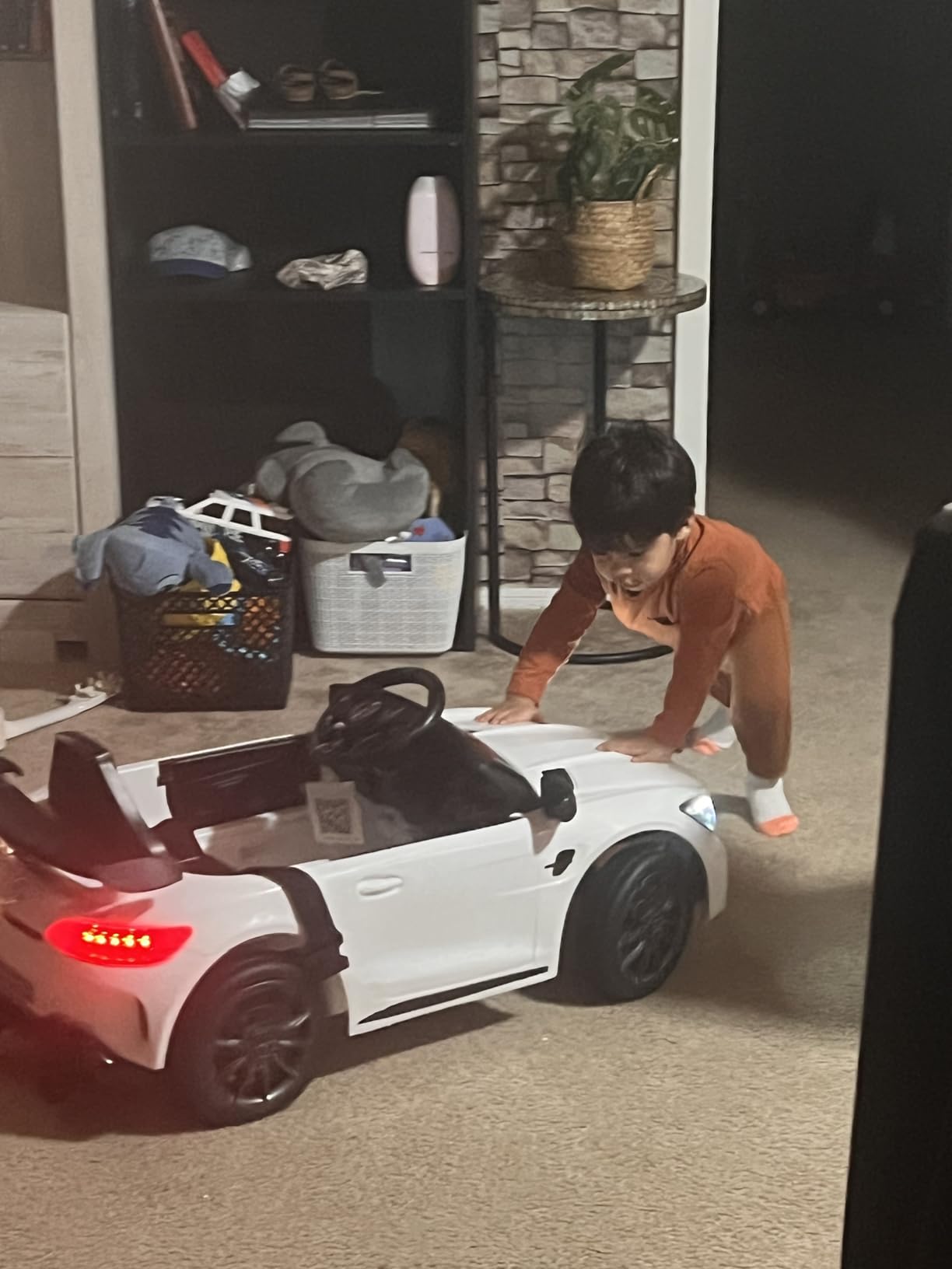 12V Licensed Mercedes Benz AMG GTR Kids Ride on Electric Car, Black | Electric Vehicle w/Parent Remote, Bluetooth, Wider Seat, LED Lights, Openable Doors, Smooth Start, 3 Speeds customer photo 1