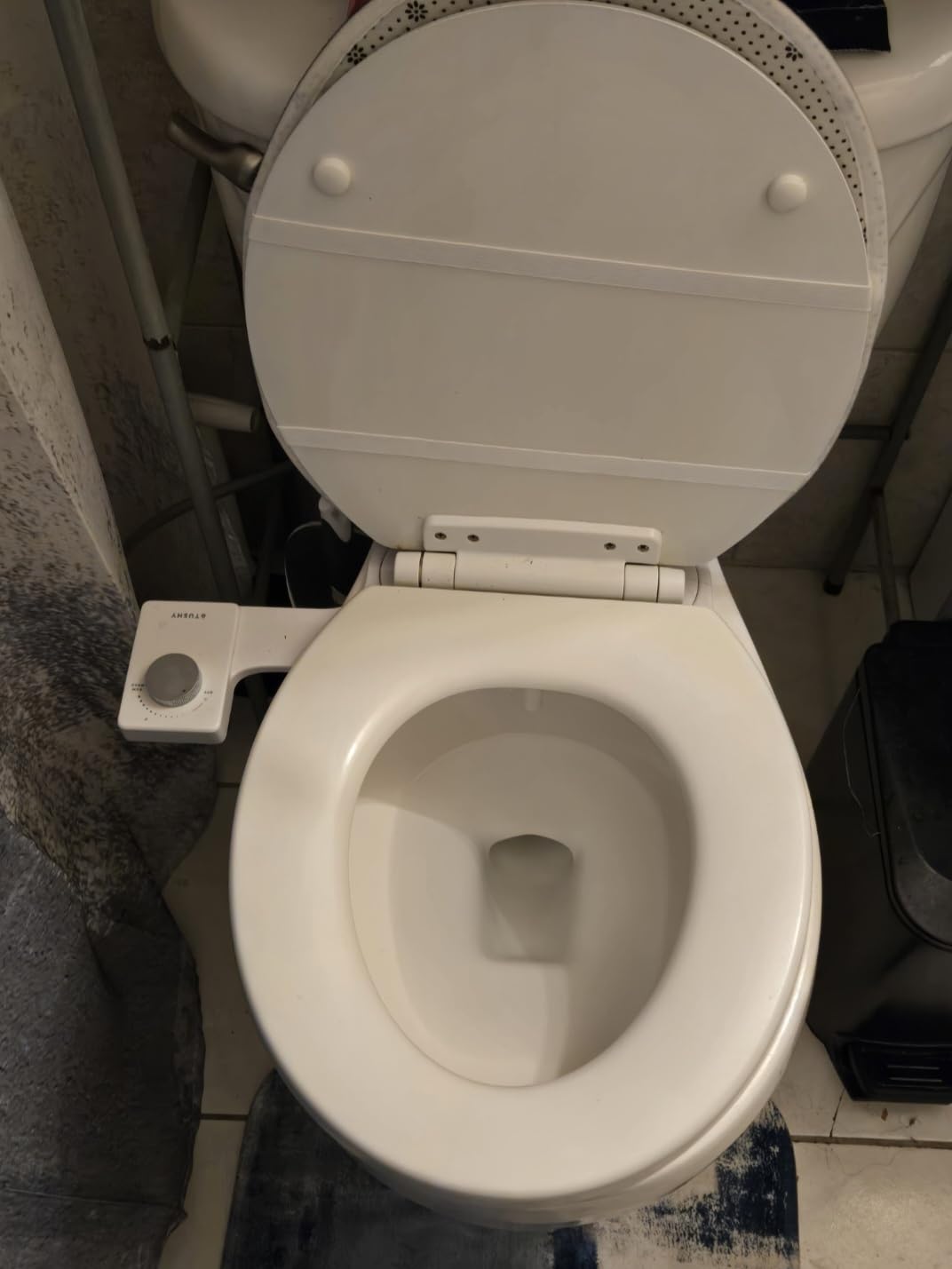 TUSHY Fresh Ultra-Slim Starter Bidet Attachment, Silver | Non-Electric, Cool Water Rear Wash, Adjustable Pressure, Self-Cleaning, Fits Elongated and Round Toilets, 10 Minute Install customer photo 1