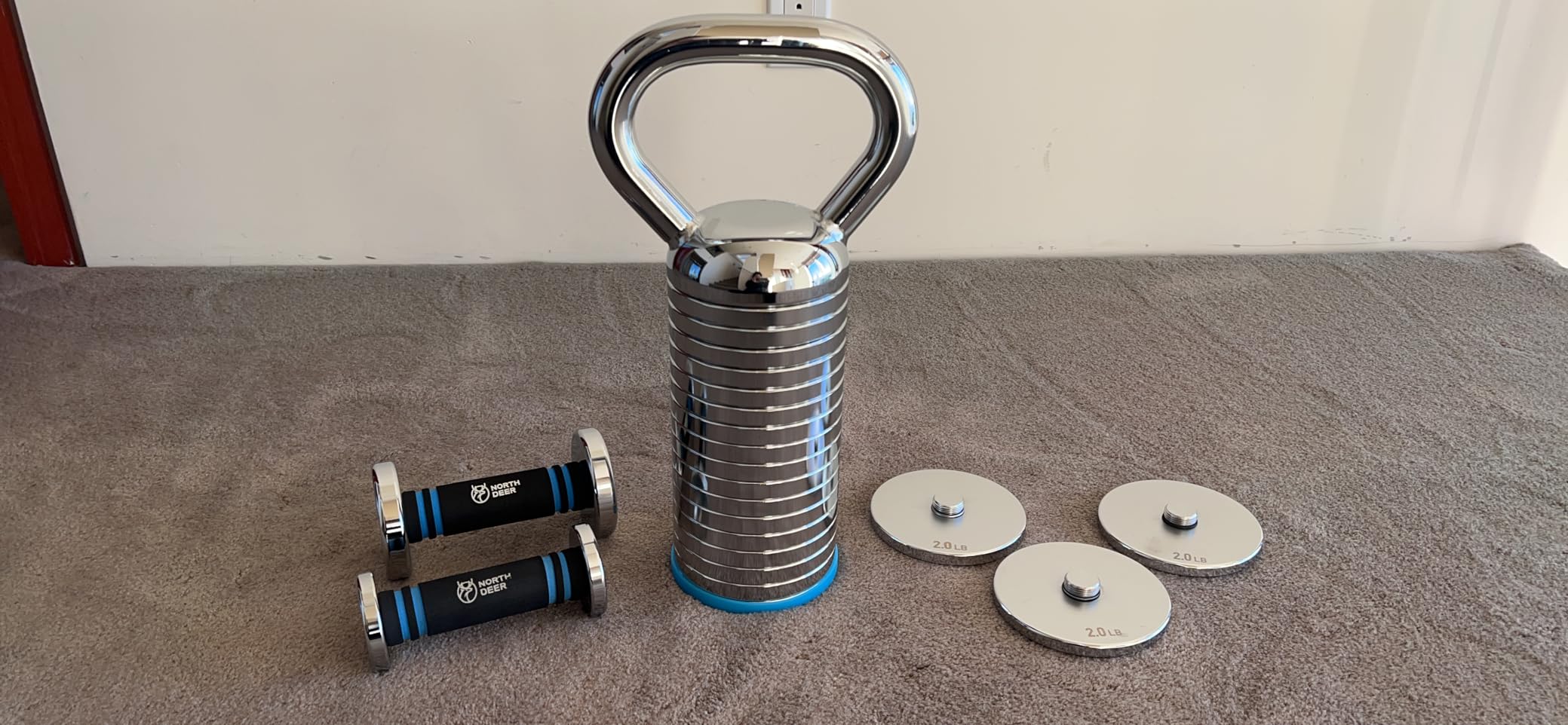 Northdeer Adjustable Kettlebell Set for Versatile Home Workouts, Perfect for Strength Training customer photo 1
