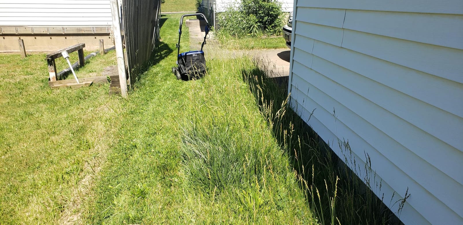 Wild Badger Power 40V 18-In Brushless Cordless Electric Lawn Mower | 18-in brushless push mower for small-to-medium lawns; 5 cut heights, 3-in-1 clipping modes, 40V 4.0Ah battery and charger. customer photo 2