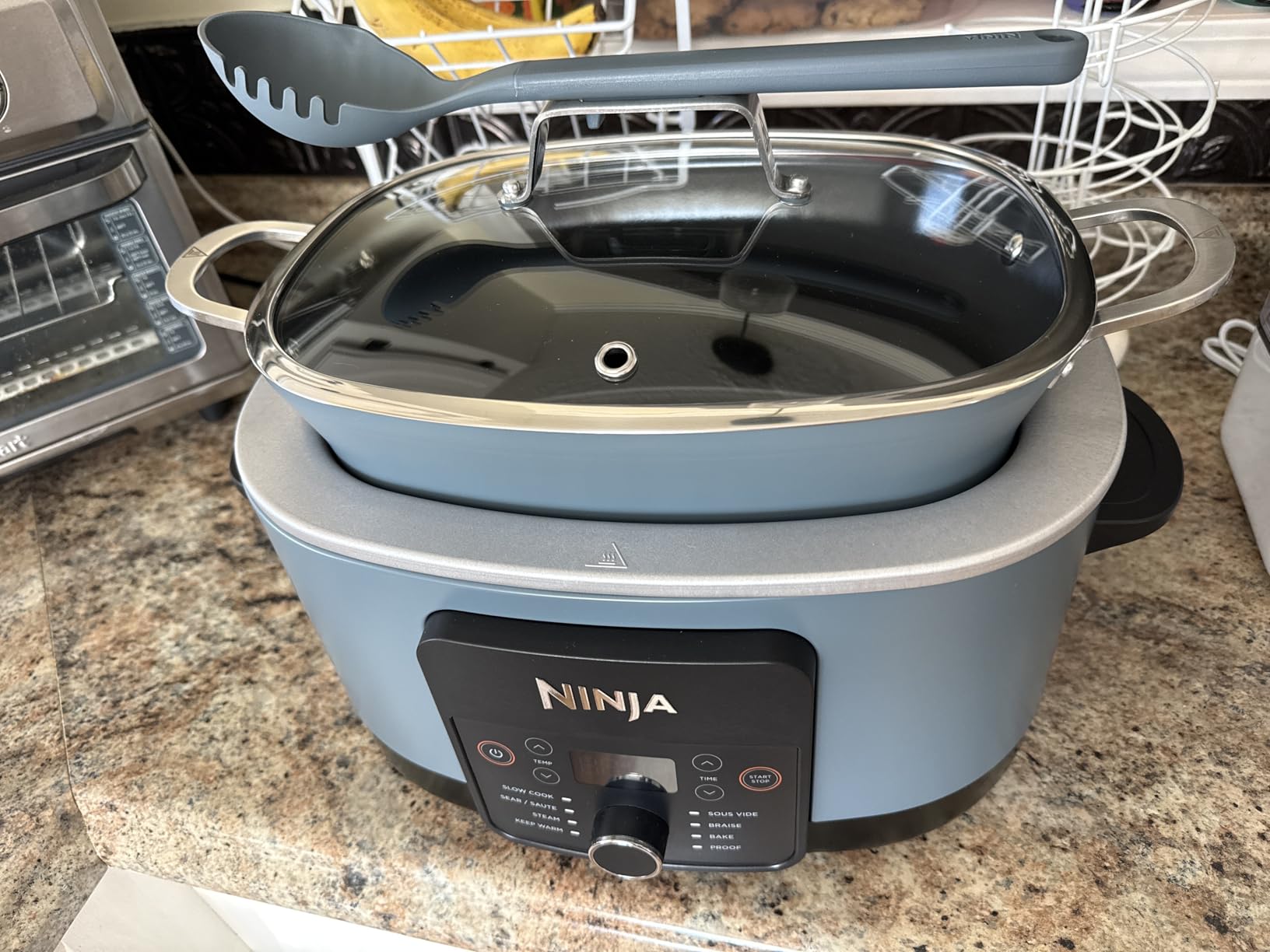 Ninja Everyday PossibleCooker Pro, 6.5-qt, Midnight Blue, MC1101 | 10-in-1, 8 functions: Slow Cook, Sear/Sauté, Braise, Rice, Oats & Pasta. Replaces 10 appliances, cool-touch handles customer photo 1
