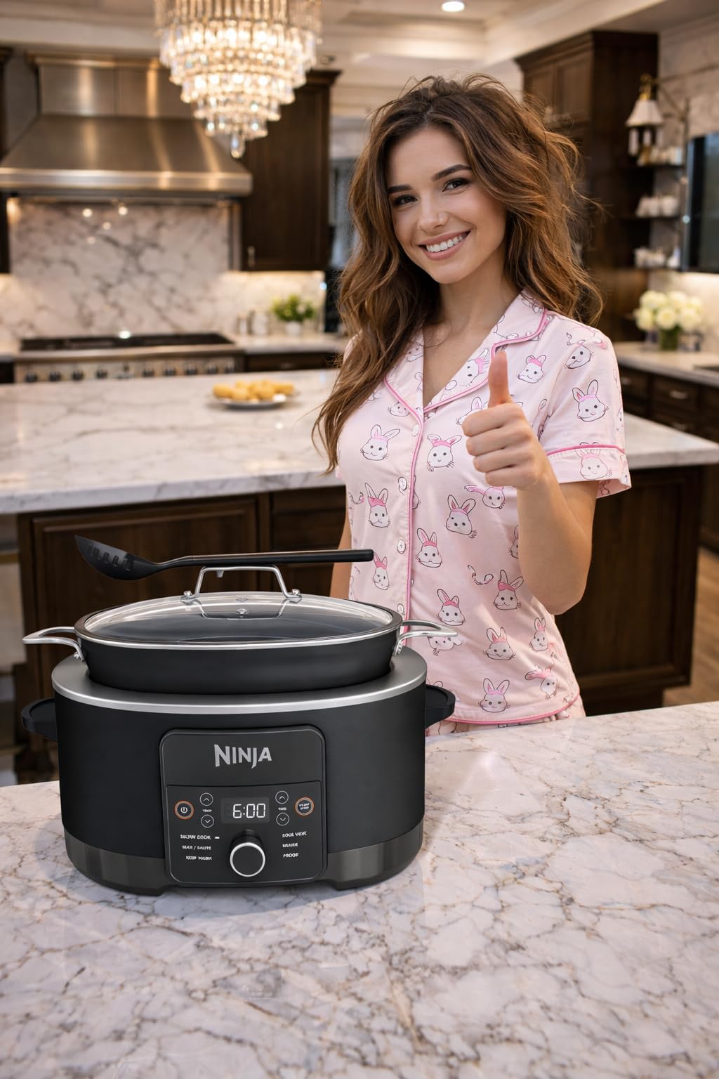 Ninja Everyday PossibleCooker Pro, 6.5-qt, Midnight Blue, MC1101 | 10-in-1, 8 functions: Slow Cook, Sear/Sauté, Braise, Rice, Oats & Pasta. Replaces 10 appliances, cool-touch handles customer photo 2