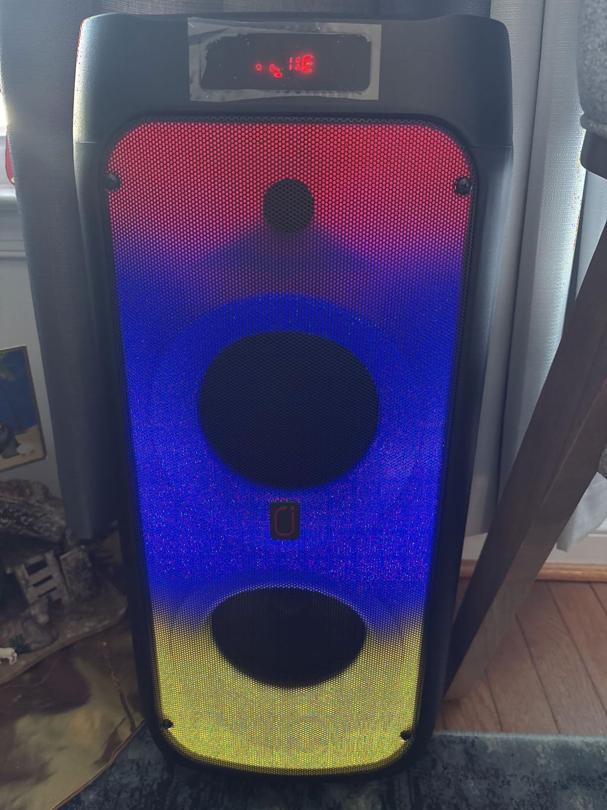 HWWR Karaoke Machine with 2 Wireless Microphones, Big Bluetooth Party Speaker with 500W Peak Power for Adults, PA System with Rolling Wheels and Trolley, Perfect for Outdoor, Home Party, Gatherings customer photo 2