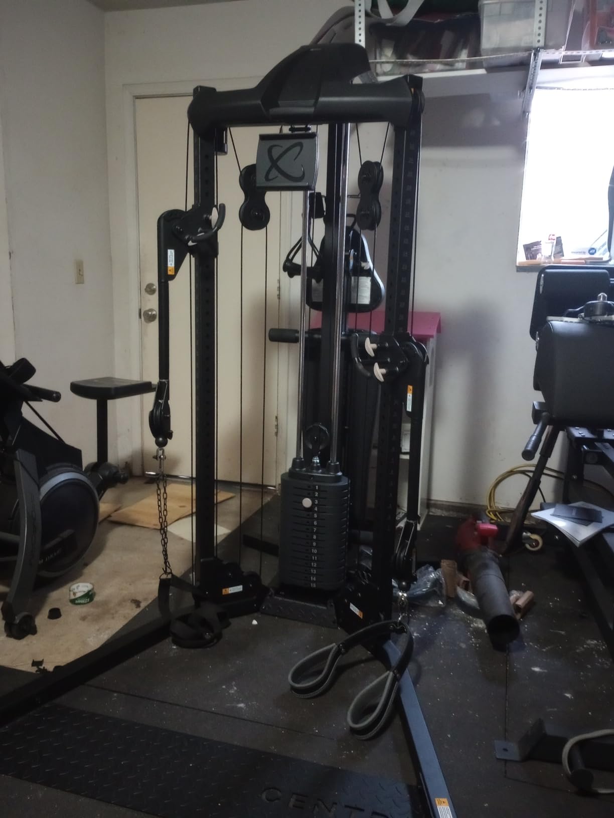 Centr Home Gym Functional Trainer - Multifunctional Cable Machine Home Gym System - Workout Weight Machine for Strength Training - Full Body Compact Exercise & Fitness Equipment Set customer photo 1