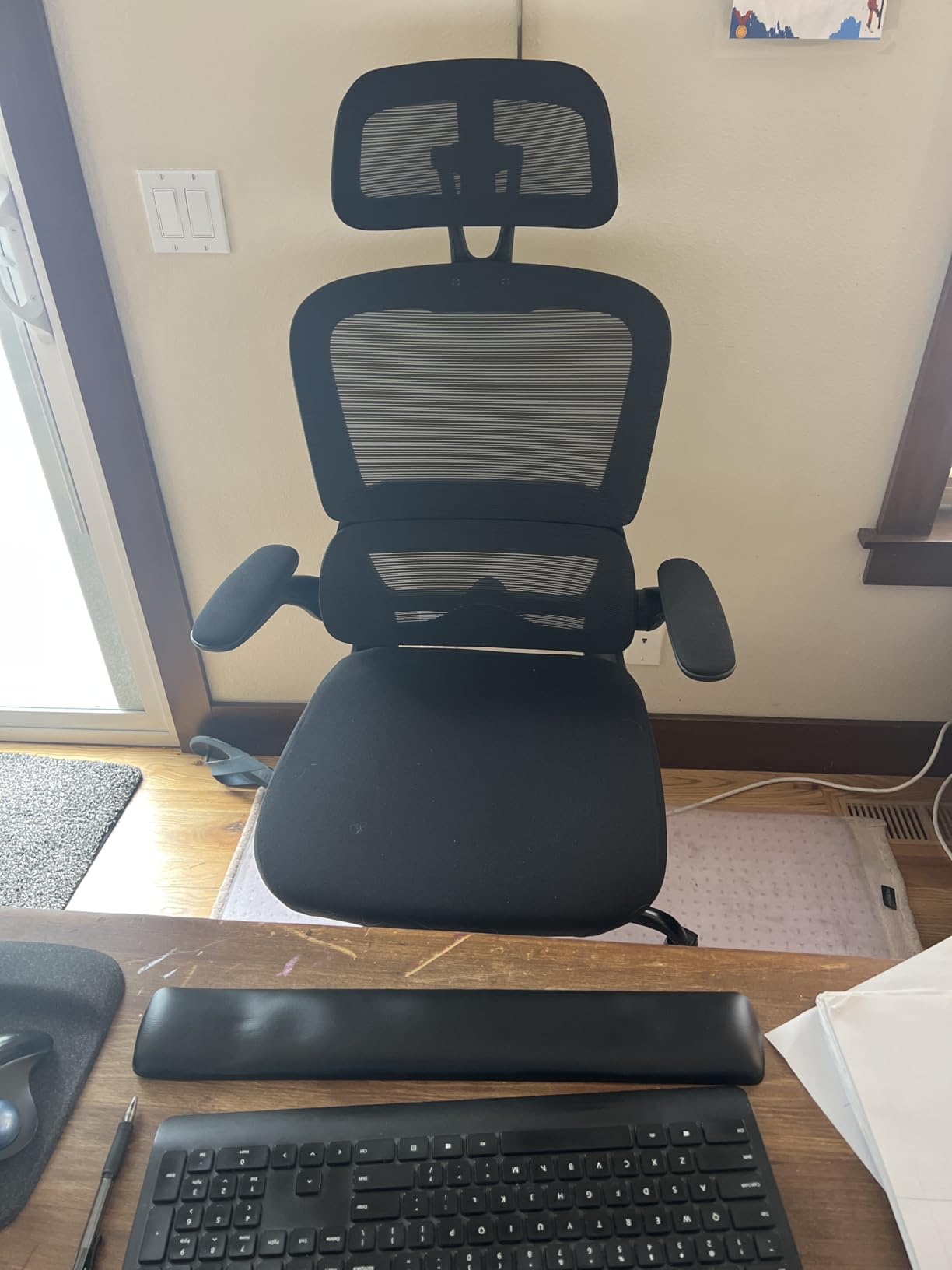 TRALT Office Chair Ergonomic Desk Chair - Gaming Chair with Lumbar Support | 330 LBS Home Office Desk Chairs with Headrest, Reading Chair with Flip-up Armrests, Comfortable Computer Chairs (Black) customer photo 2