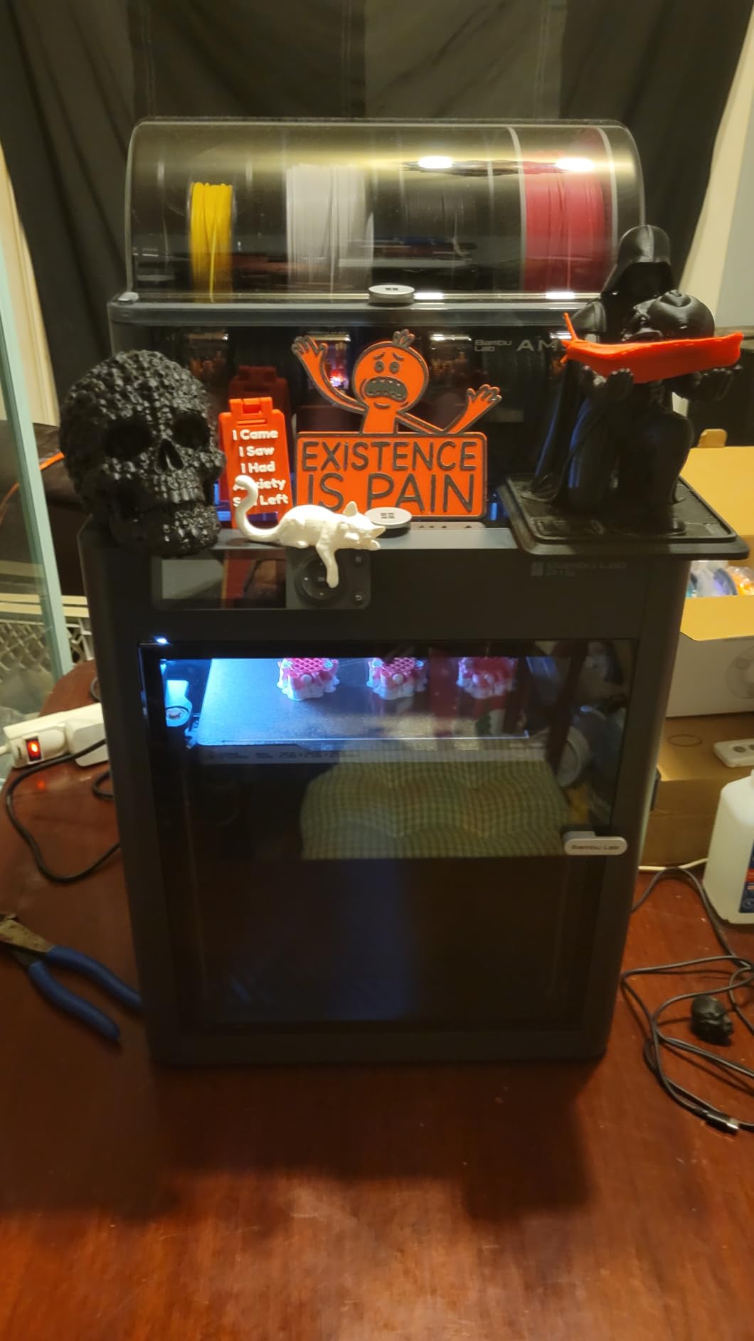 Bambu Lab P1S 3D Printer, Ready-to-Use FDM 3D Printer | Beginner-Friendly Ecosystem with MakerWorld Model Library, Enclosed CoreXY, High Speed & Precision Printing customer photo 1