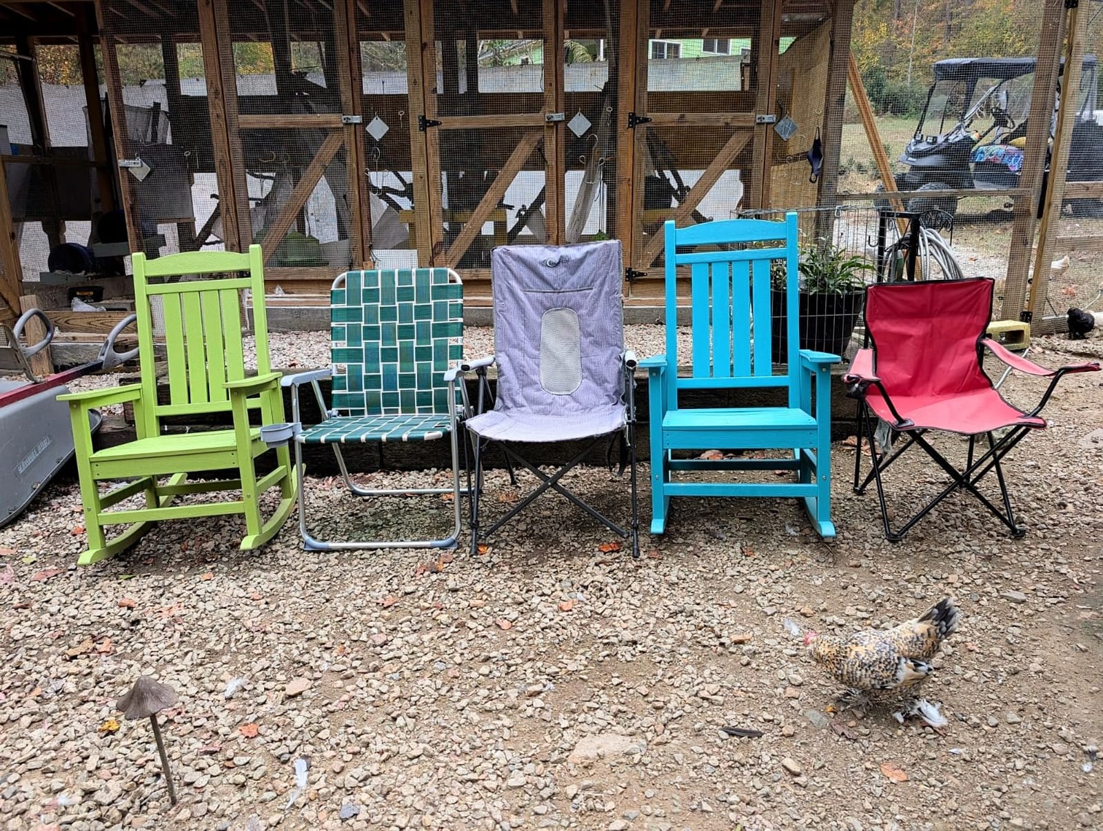 Oversized Outdoor Rocking Chairs Set of 2, HDPE Porch Rocker, Brown | Rocking Chairs for Outdoor with Wide Seat - 350LBS Support for Adults customer photo 1