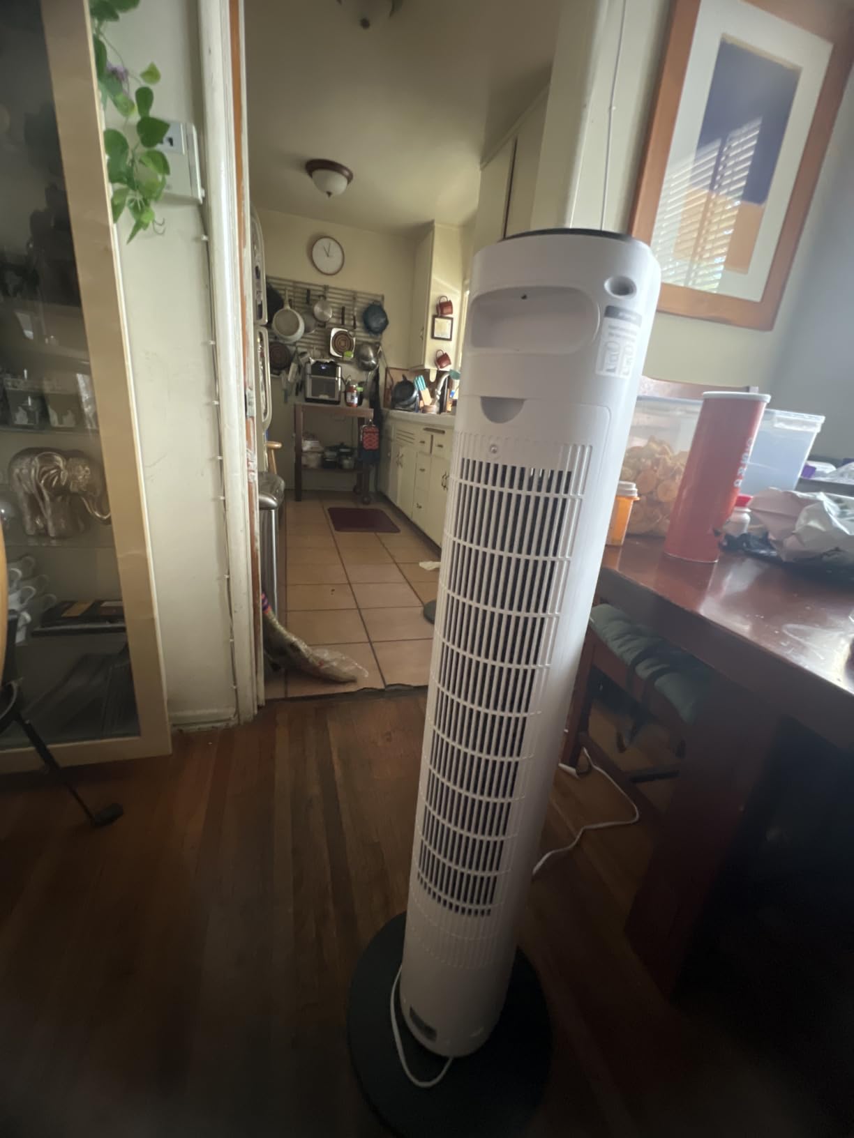 Levoit Tower Fan for Bedroom, 28ft/s Fans that Blow Cold Air, 28dB Quiet | Standing Floor Fan for Room, 90° Oscillating, 5 Speeds 4 Modes & Temp Sensor, Bladeless, 12H Timer, Remoter, 36 inch, Black customer photo 1