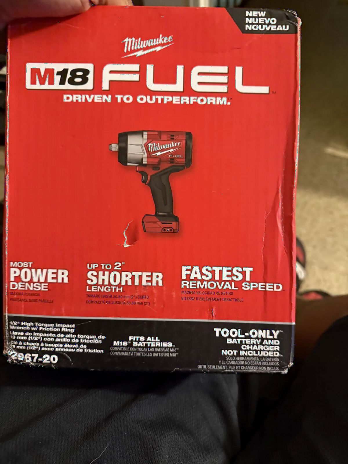 Milwaukee Electric - M18 Fuel 1/2 HIGH Torque Impact Wrench W/FRICTI customer photo 2
