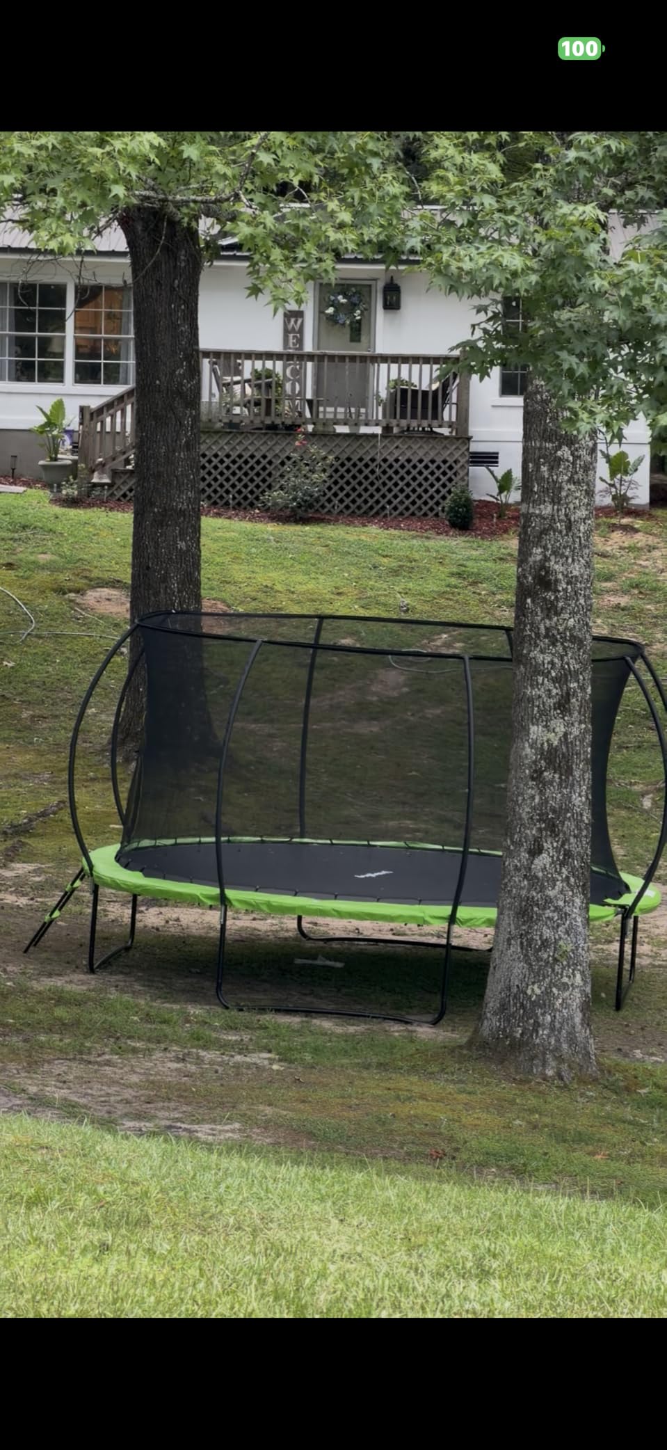 JoyBerri Trampoline Outdoor - Upsurge ASTM Certified Safe 8Ft 10Ft 12Ft 14Ft 15Ft 16Ft Recreational Trampoline for Kids and Adults. Anti-Rust Coating with Enclosure Net, Ladder, Sprinkler & LED Lights customer photo 1