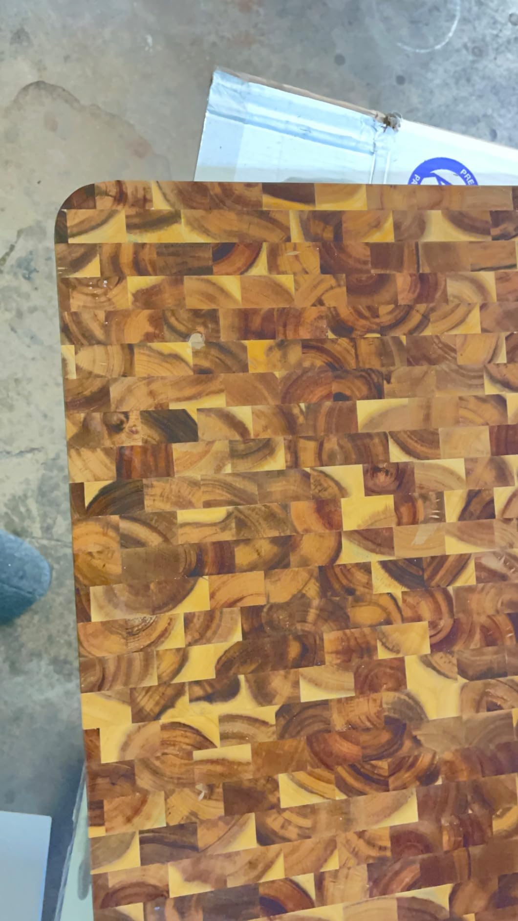 HOMESTEAD End Grain Acacia Wood Cutting Board 23x18x1.5, Reversible Butcher Block Board for Kitchen with Deep Juice Groove, Handles, Knife-Friendly Surface for Meat Chopping and Charcuterie Serving customer photo 2