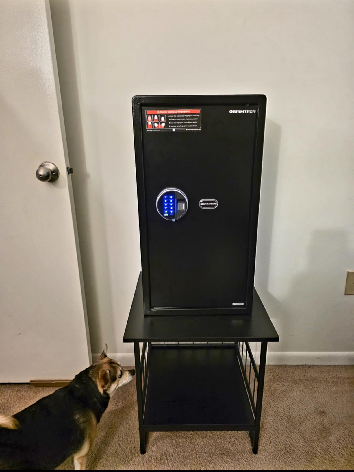 Grimtron 20LB Biometric Safe with Fingerprint Lock, 3-8 Digit PIN | 0.80 cu.ft. Safe with Silent Mode & LED & Backlit Keypad customer photo 1
