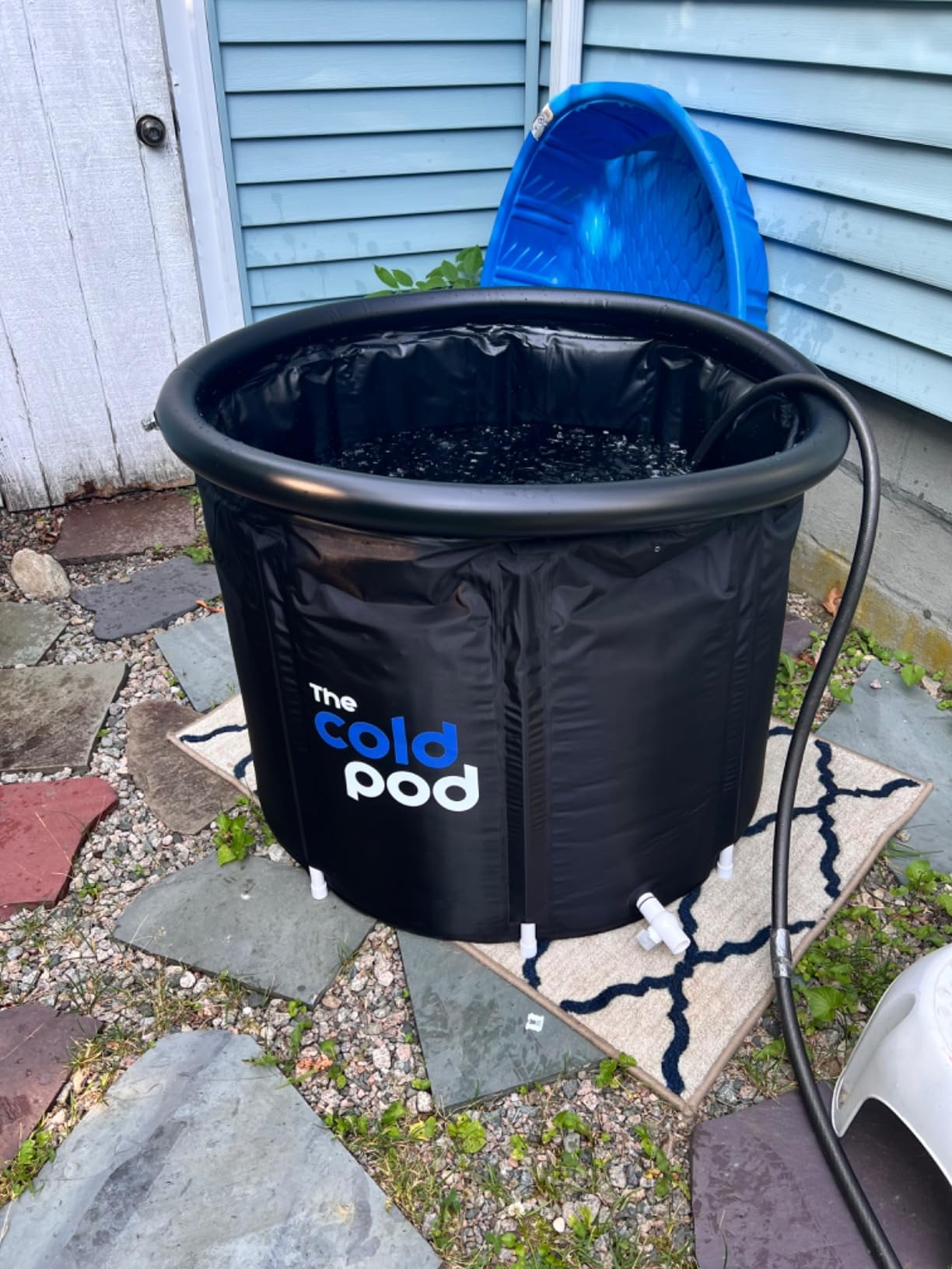 Ice Bath Tub for Athletes with Cover: 88 Gallons Cold Plunge Tub for Recovery, Multiple Layered Portable Ice Bath Plunge Pool customer photo 1